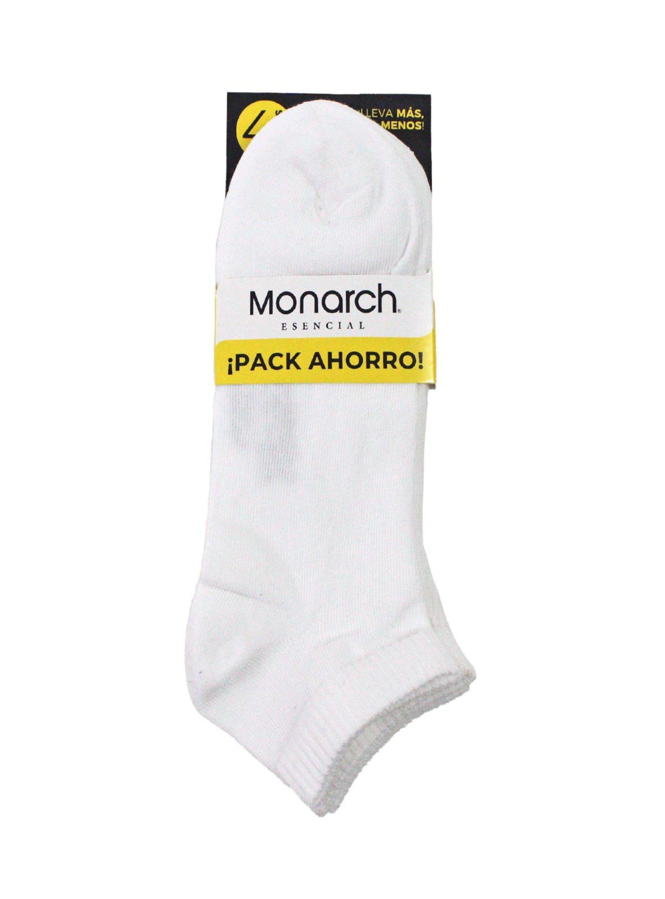 4 Pares Calcetín Algodón Liso Largo 0/4 Monarch-3