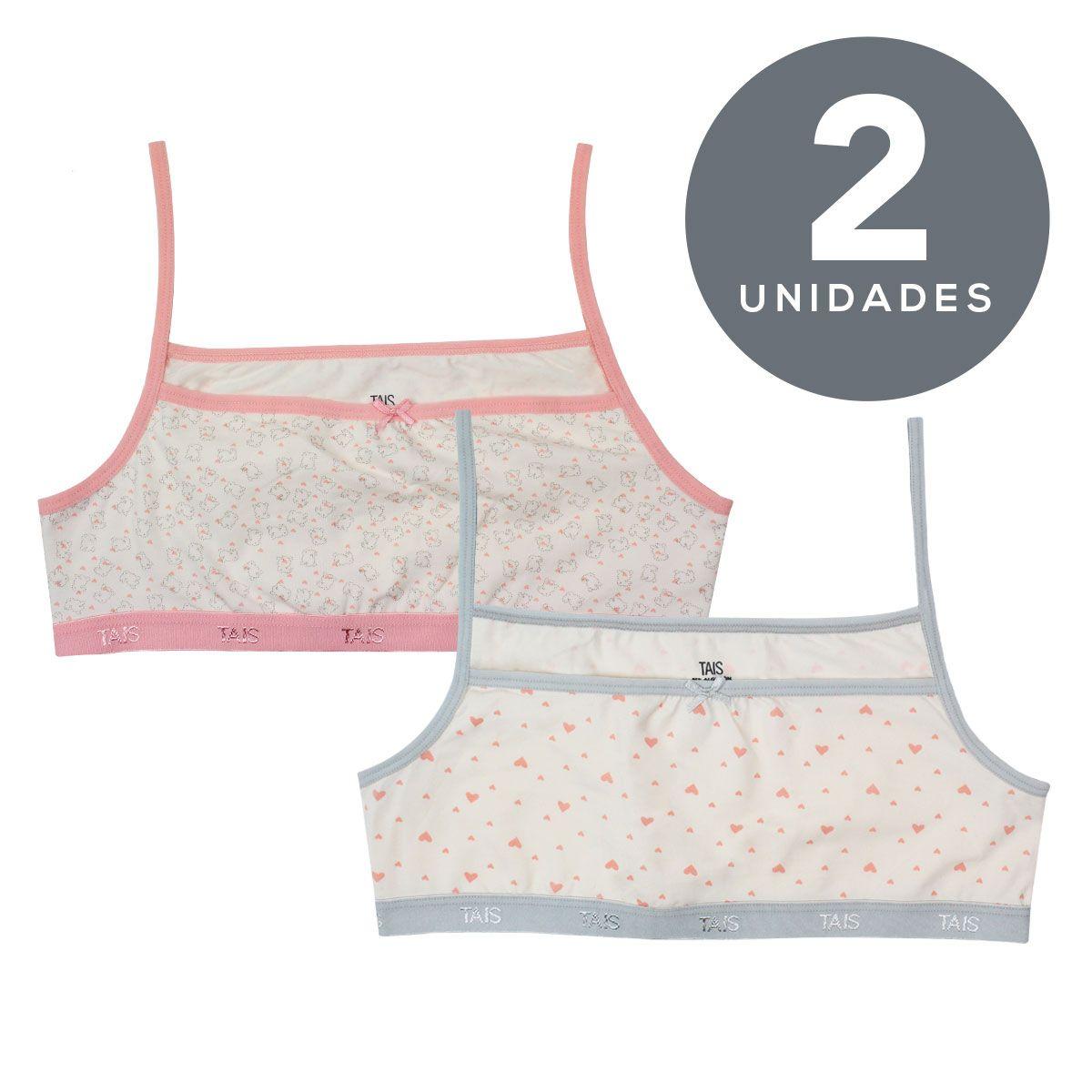 2 Unidades Mi Primer Sostén Blanco-0