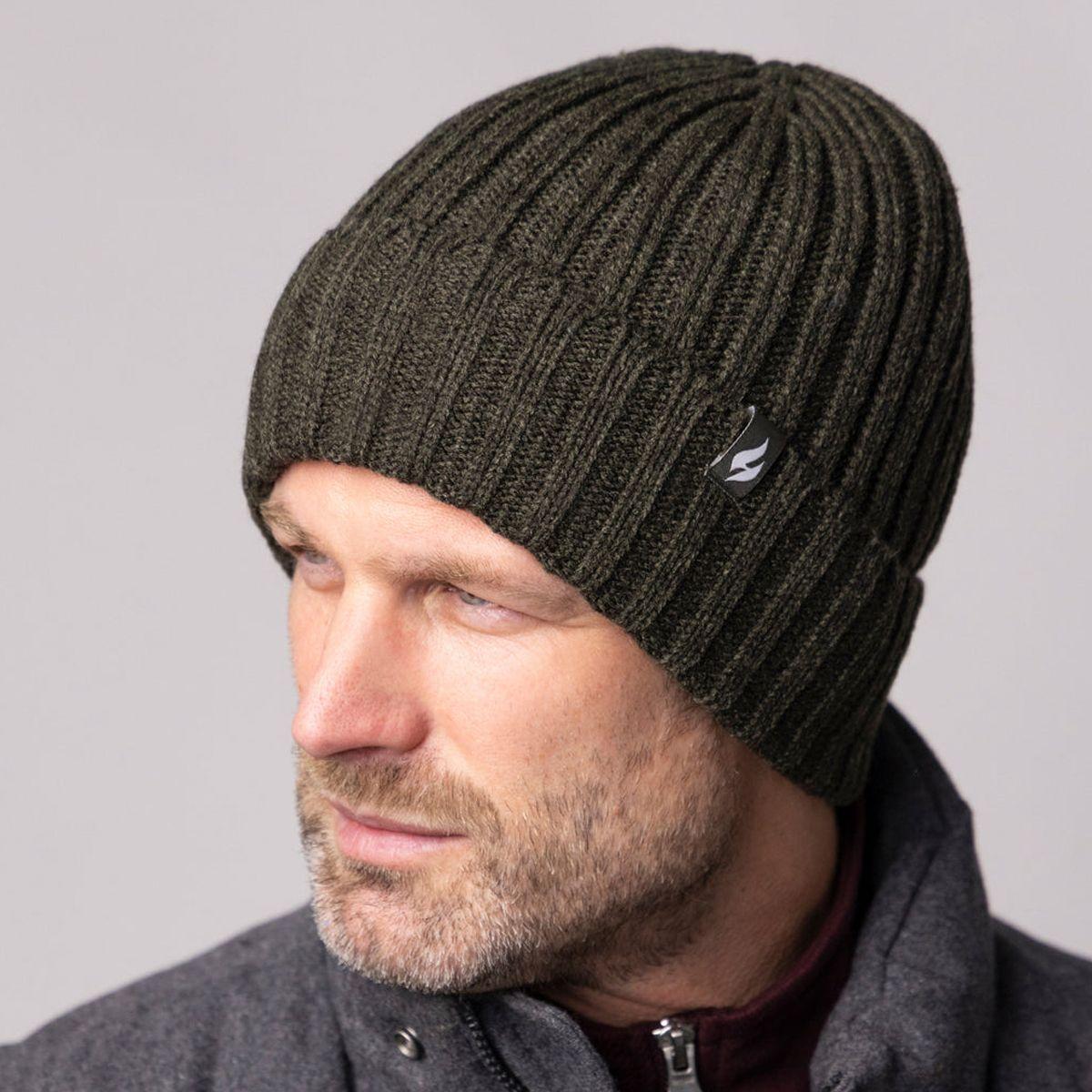 Gorro Con Vueta Lawson Verde Musgo Heat Holders-3