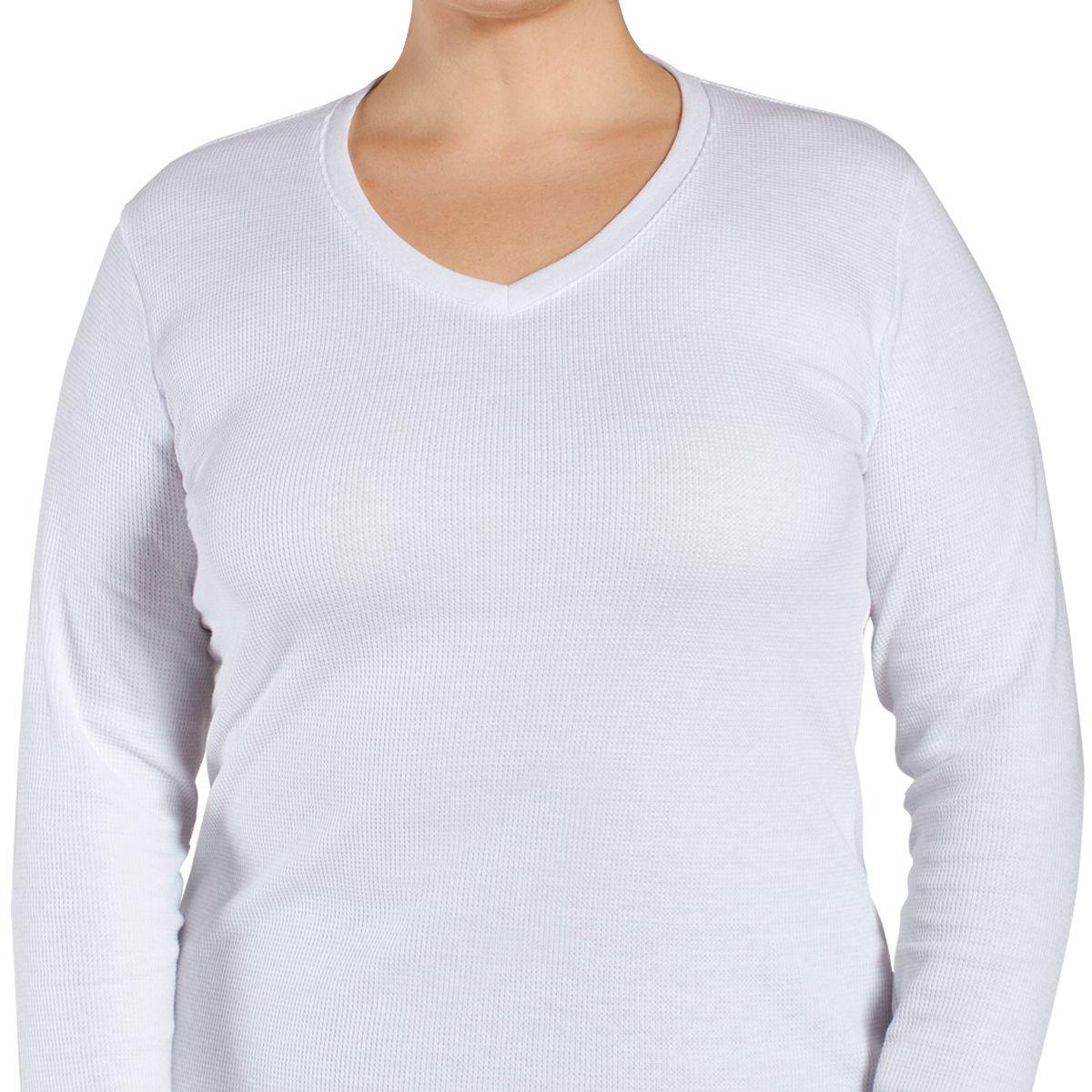 Camiseta Termica Micropanal Cuello V Blanco Monarch-3