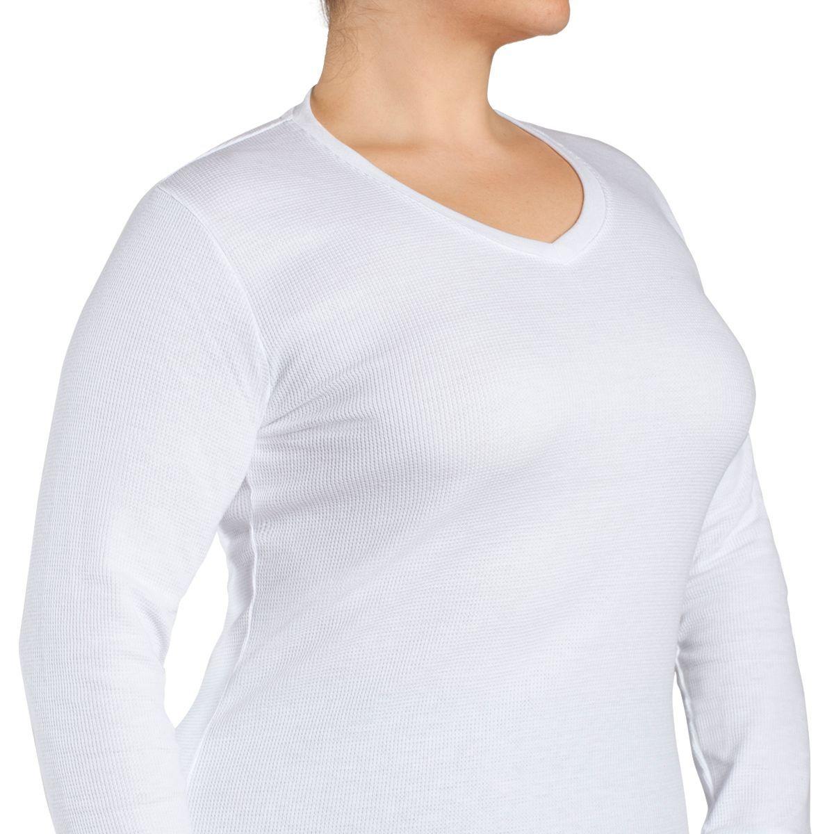 Camiseta Termica Micropanal Cuello V Blanco Monarch-4