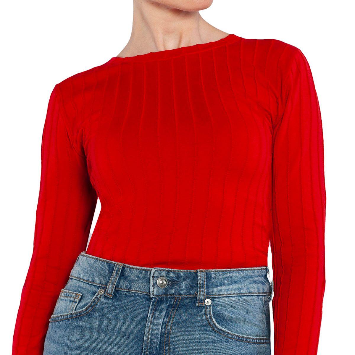 Polera Lines Rojo Monarch-0