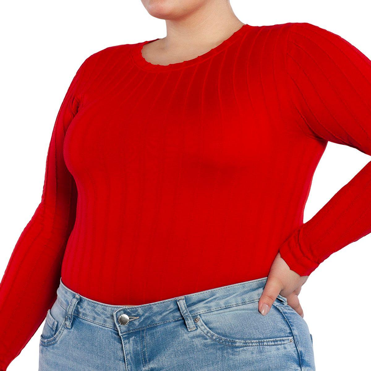 Polera Lines Rojo Monarch-2