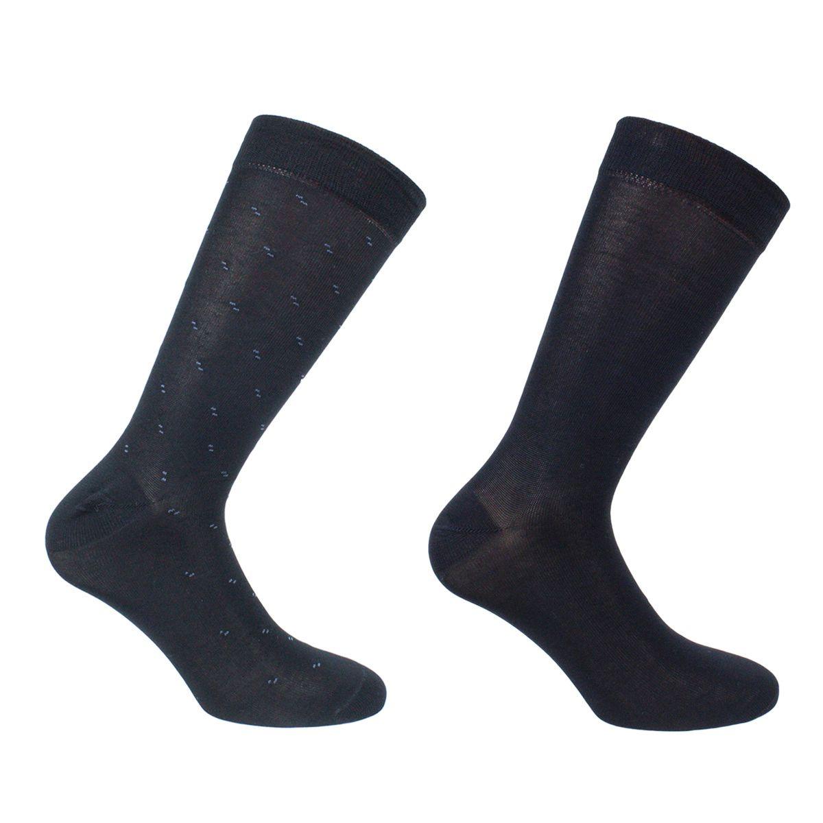 Bi-Pack Calcetin Hilo Diseño Azul-0