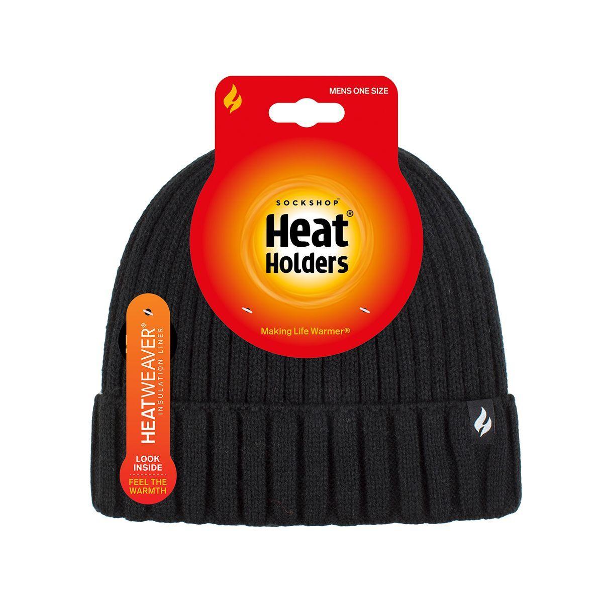 Gorro Con Vueta Lawson Negro Heat Holders-2