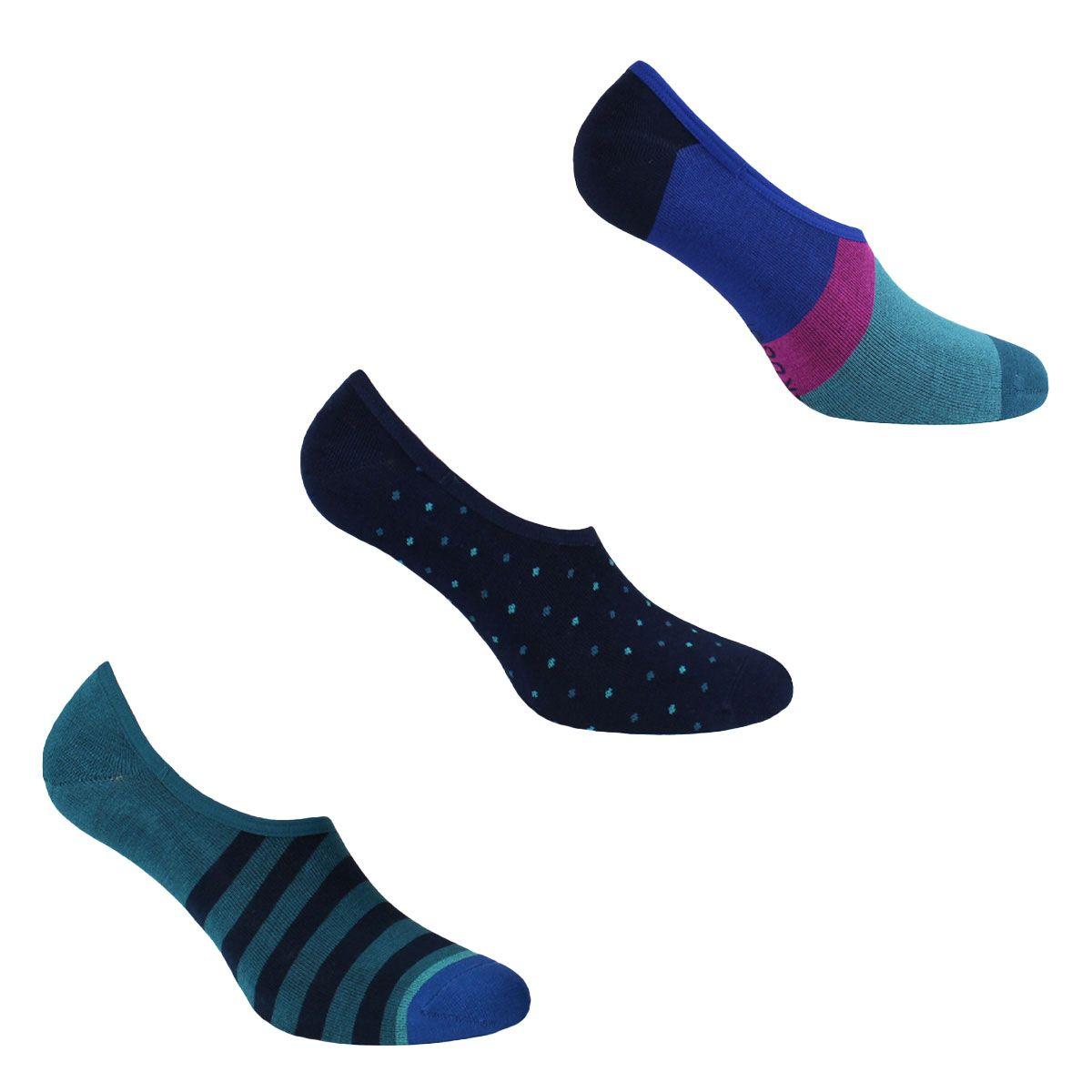 3 Pares Calcetines Bamboo Invisible Bloques-0