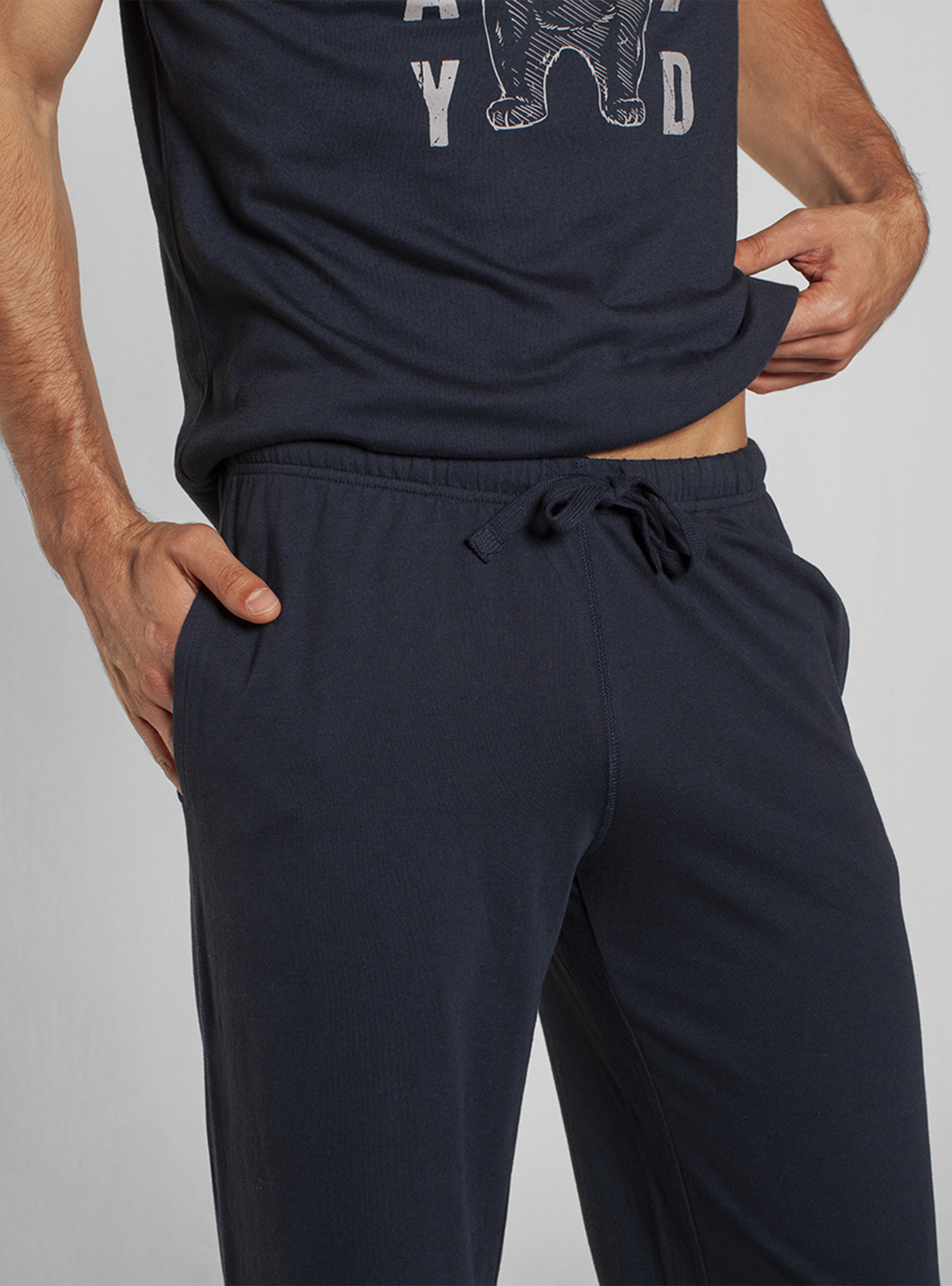 Pijama Algodón/Modal Lazo Hombre Monarch-3