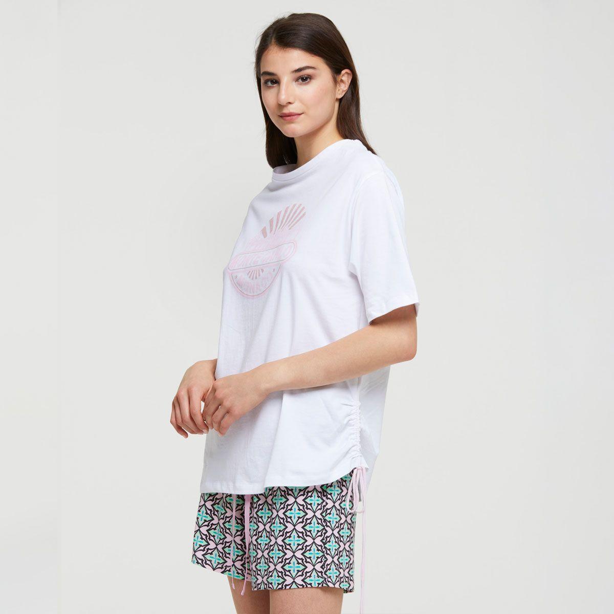 Pijama Short Alberta Blanco Pompea-3