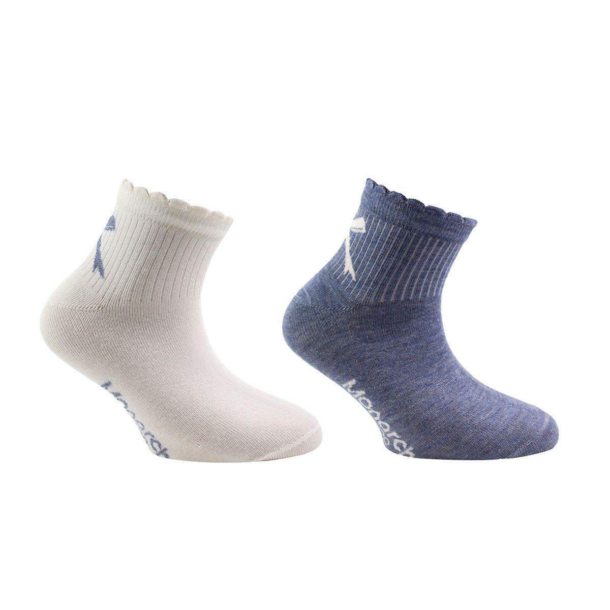 2 Pares Calcetín Bamboo Cinta Largo 1/4 Bagues-0