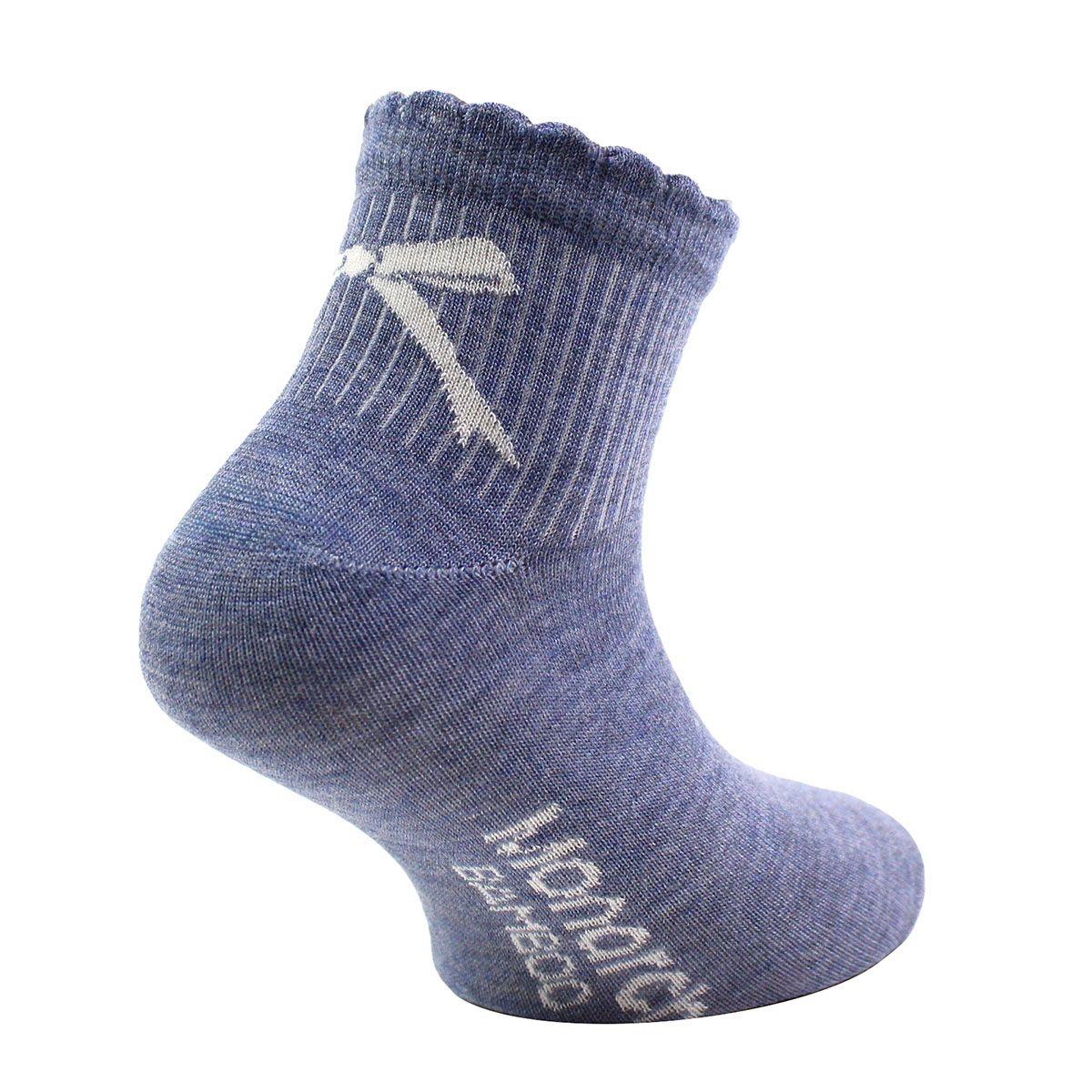 2 Pares Calcetín Bamboo Cinta Largo 1/4 Bagues-1