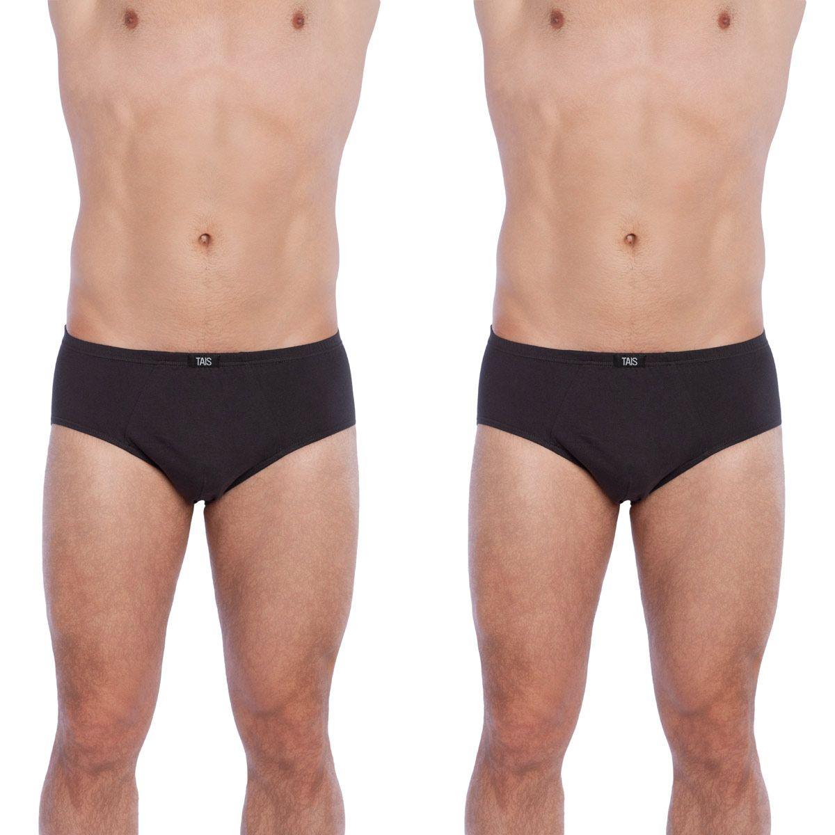 Bi-Pack Slip Clásico Algodón Gris-1