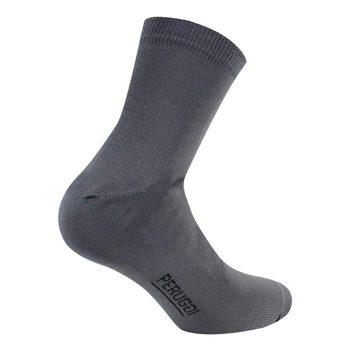 2 Pares Calcetín Hilo Diseño Largo 2/4 Plomo-2