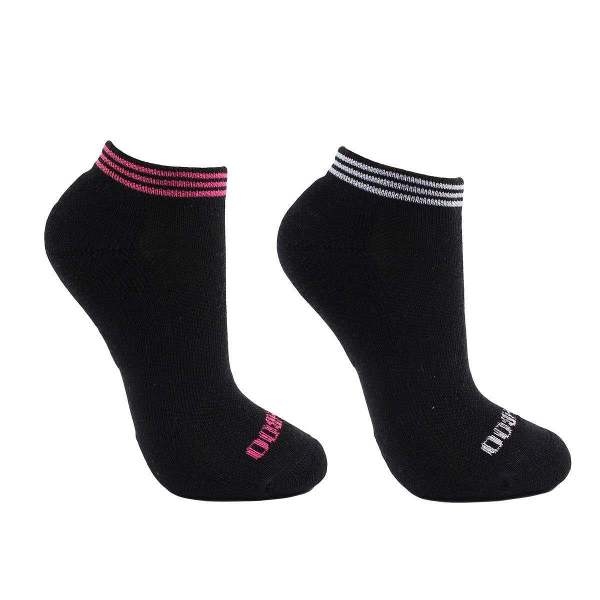 2 Pares Calcetín Bamboo Rayas Largo 0/4 Negro-0