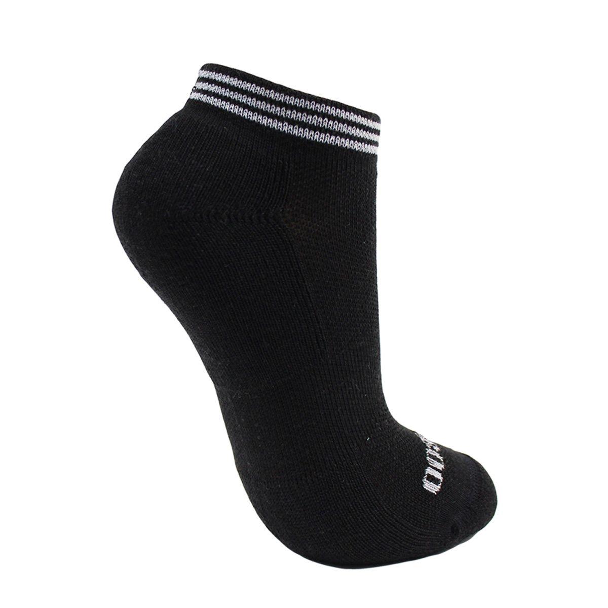 2 Pares Calcetín Bamboo Rayas Largo 0/4 Negro-2