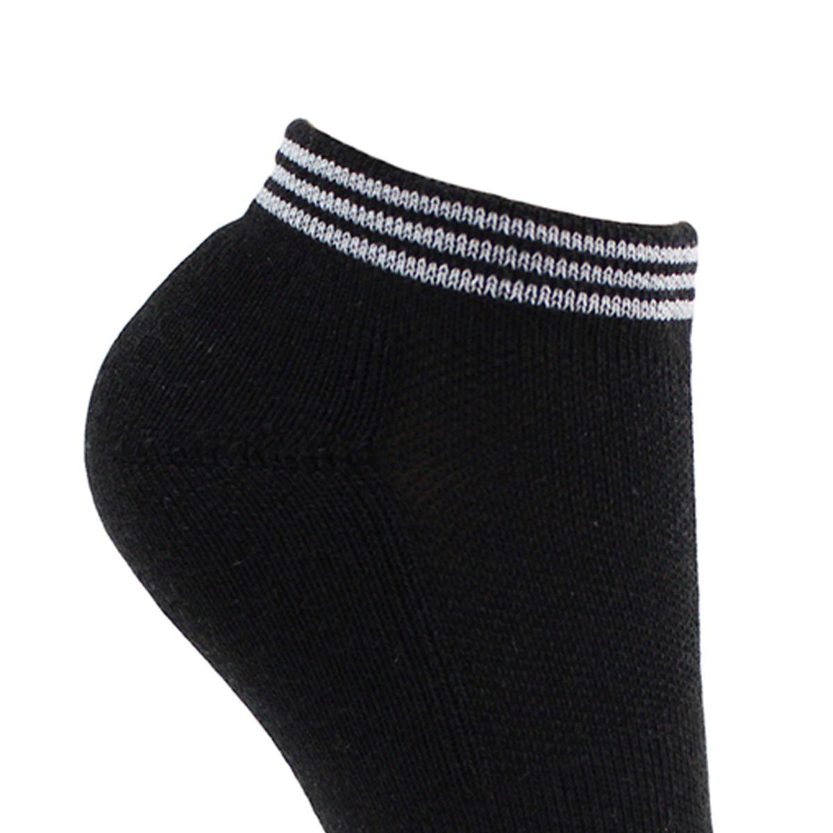 2 Pares Calcetín Bamboo Rayas Largo 0/4 Negro-4