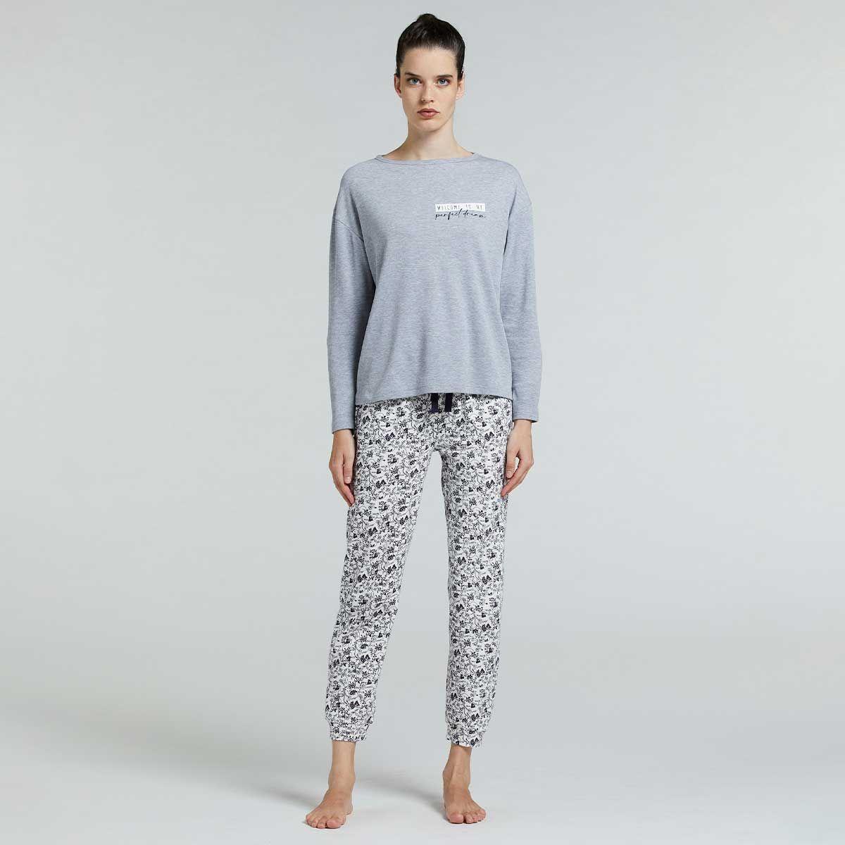 Pijama Antares Gris Pompea-0