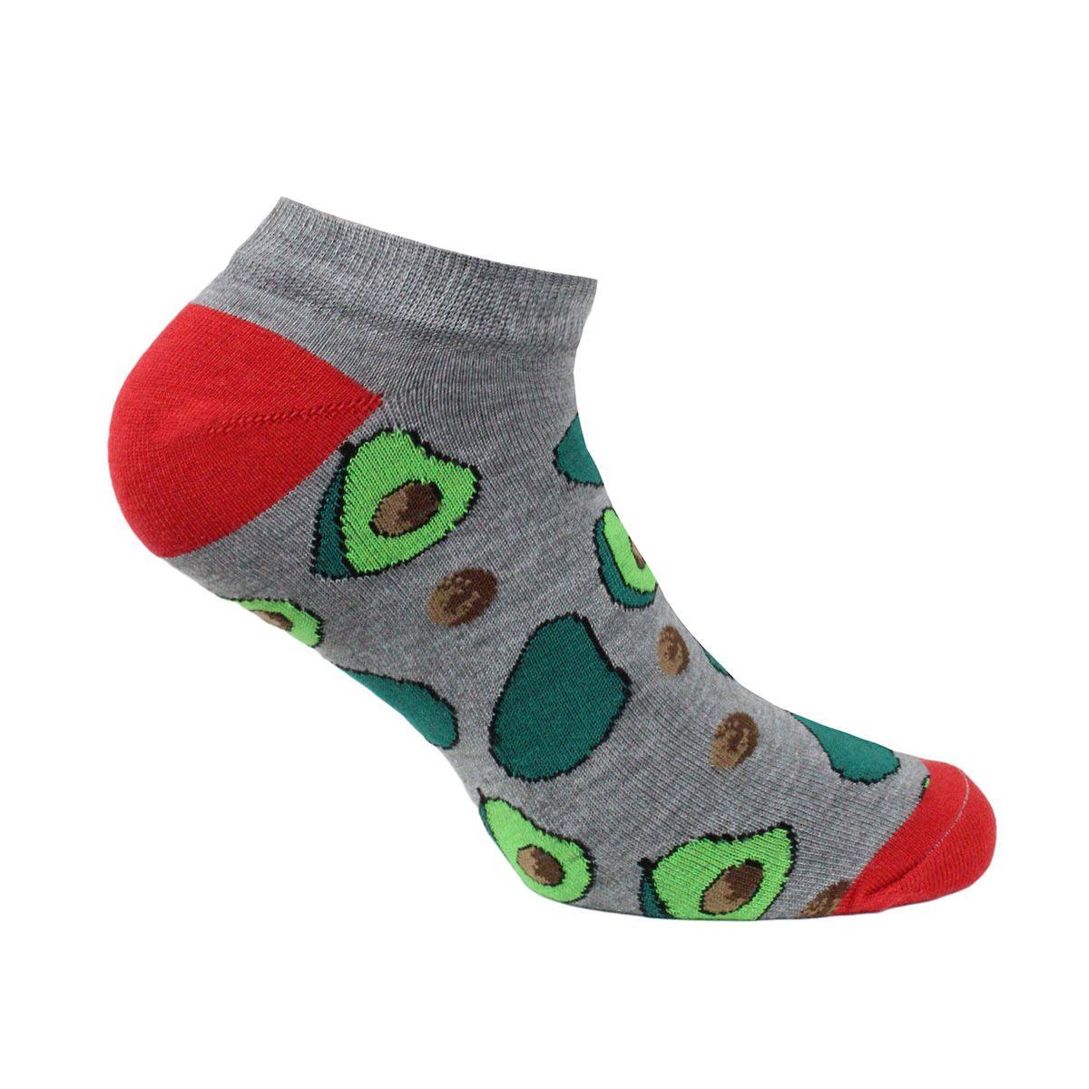 Calcetin Bamboo Diseño Palta Gris-0