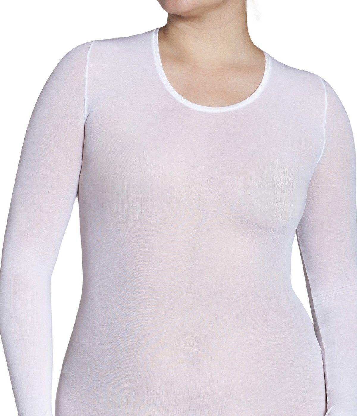 Maxi Chemisette Seamless Blanco-2