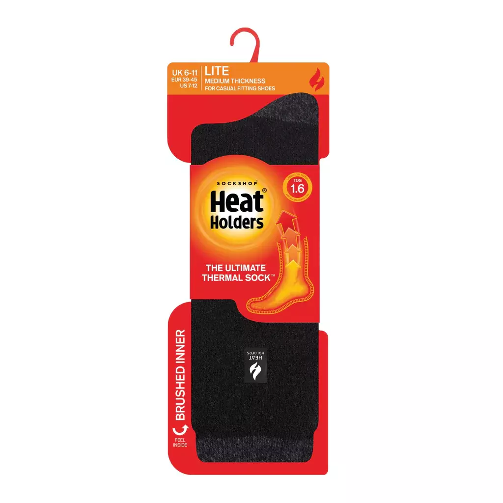 Calcetín Lite Amsterdam Negro Heat Holders-2