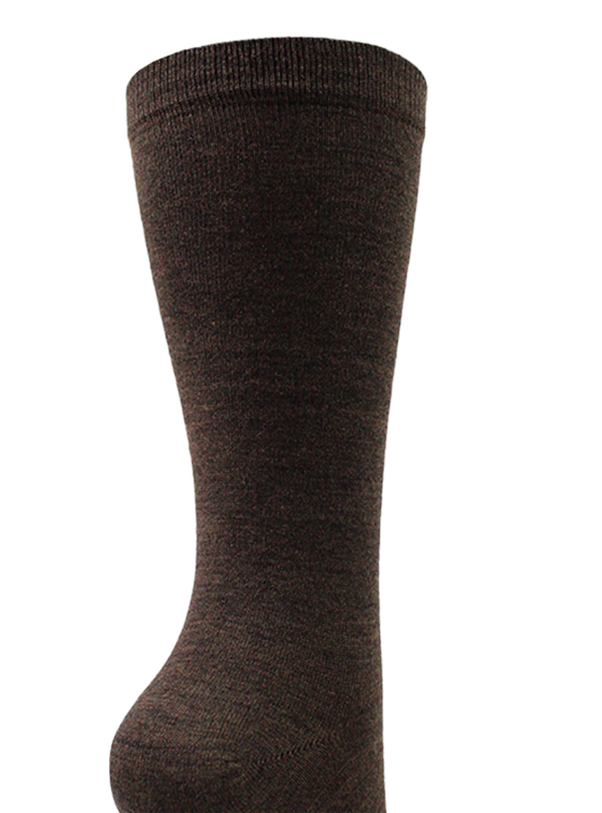 2 Pares Calcetín Lana Merino Lisa Largo 3/4 Monarch-2