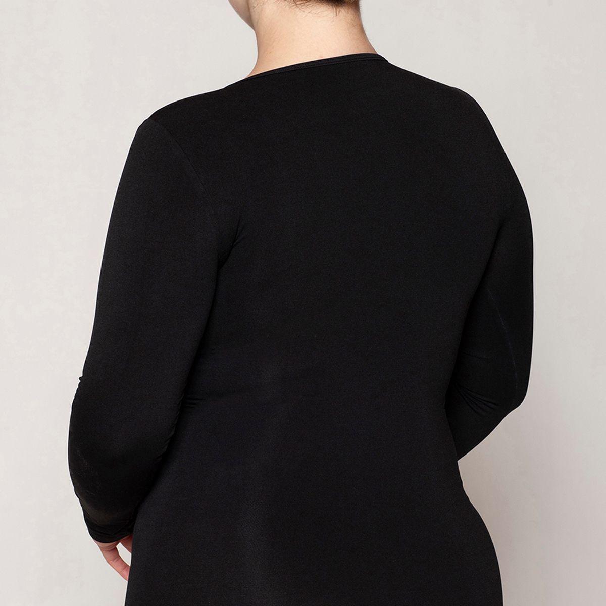 Polera Con V Malla Negro Lasst-2