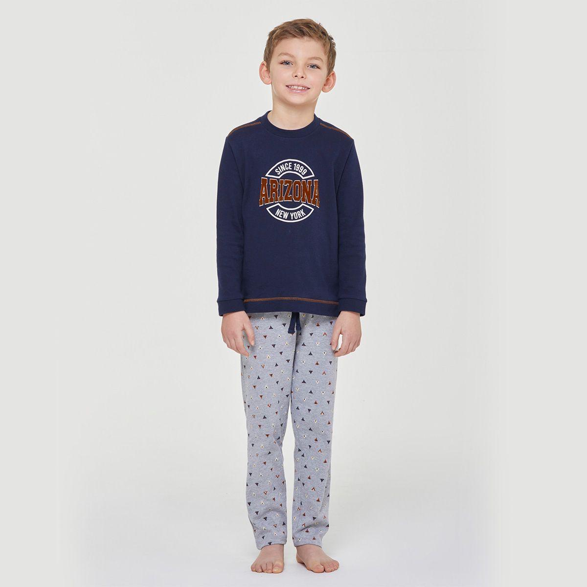 Pijama Algodon Arin Azul Pompea-0