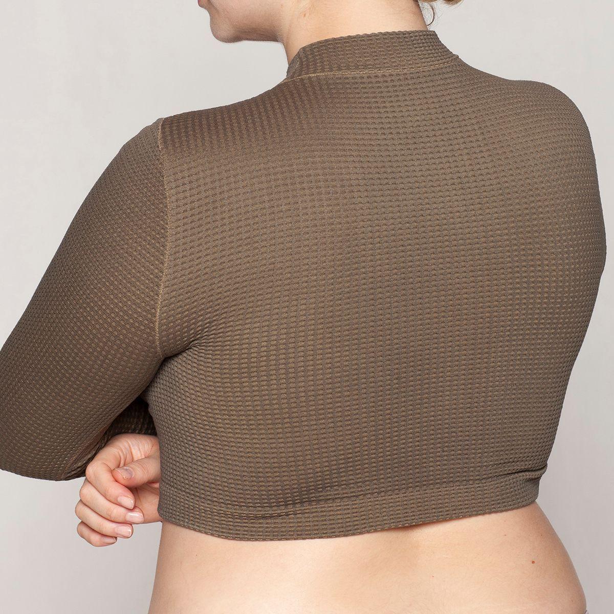Crop Manga Larga Beatle Verde Musgo Lasst-2