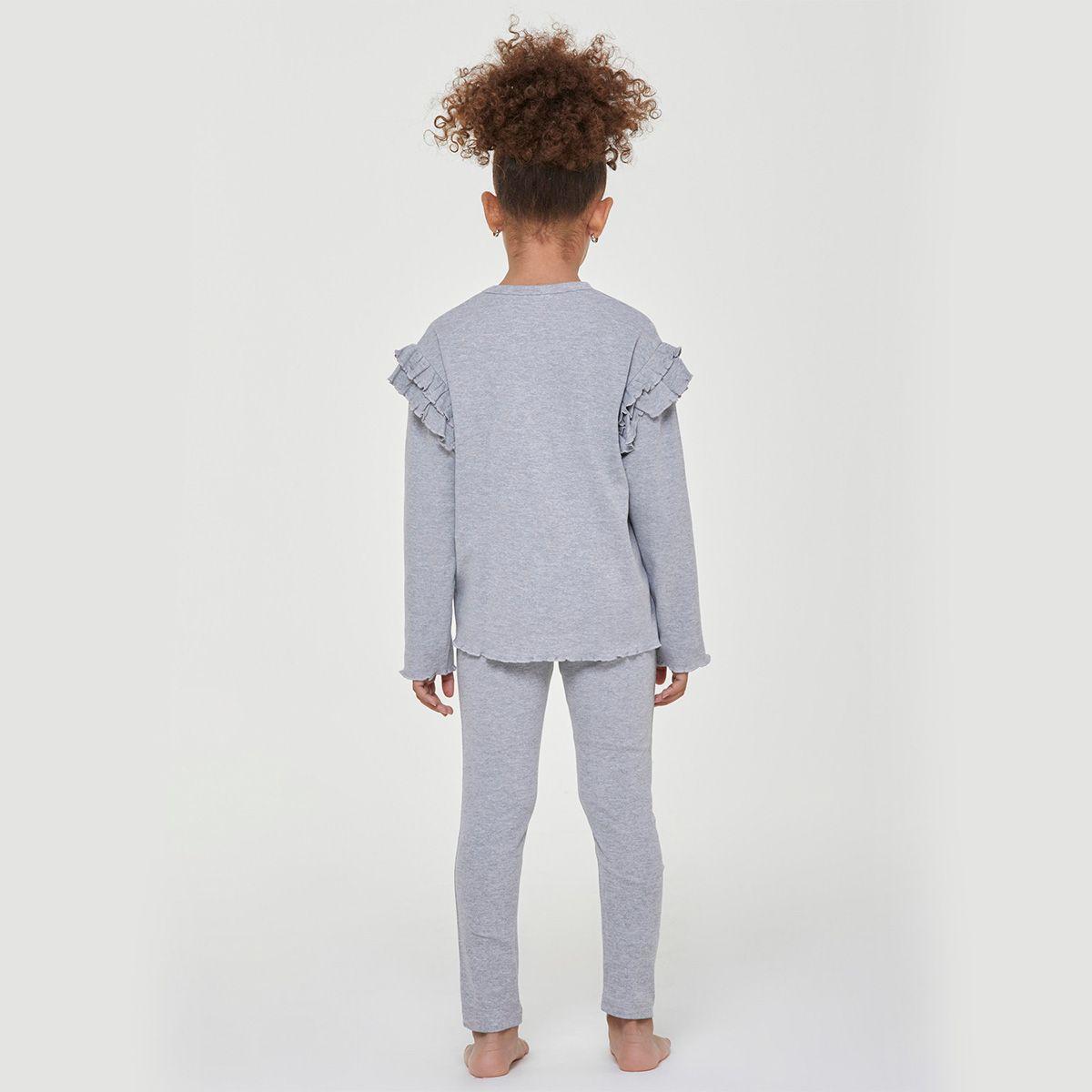 Pijama Algodon Altea Gris Pompea-1