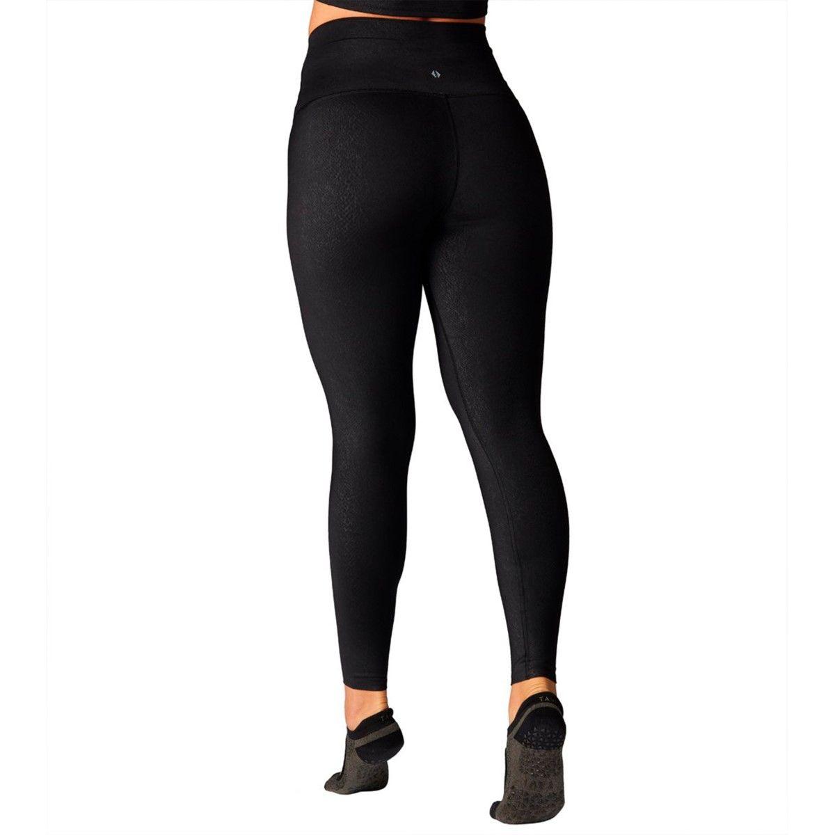 Calza High Waisted 7/8 Negro Phyton Tavi Noir-1