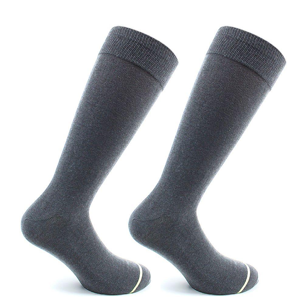 2 Pares Calcetines Bamboo Liso Hombre Marengo-0