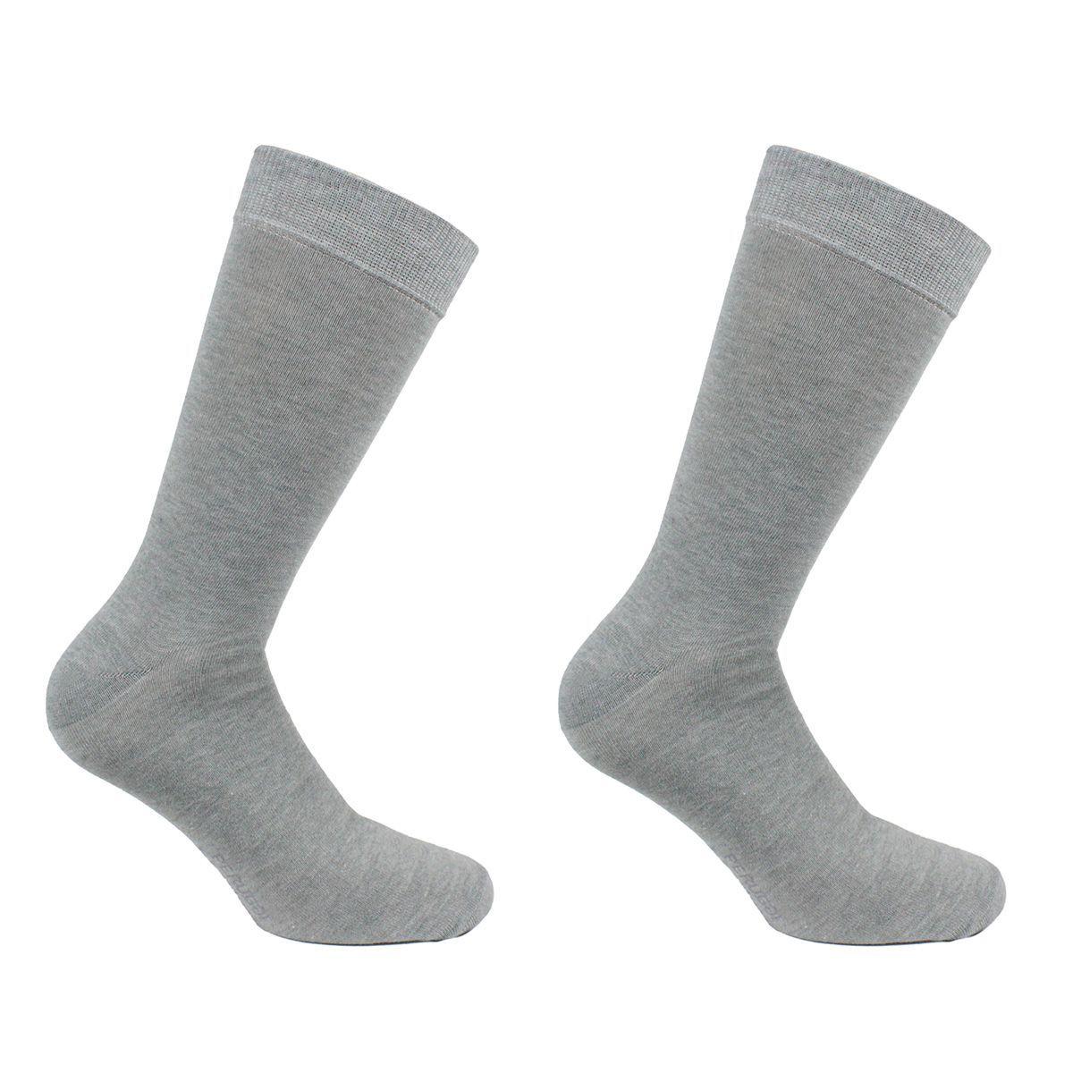 2 Pares Calcetín Bamboo Liso New Perla-0