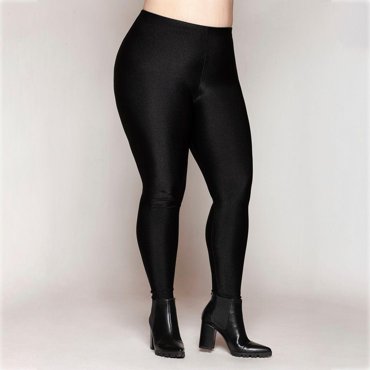 Leggings Satinada Negro Lasst-4