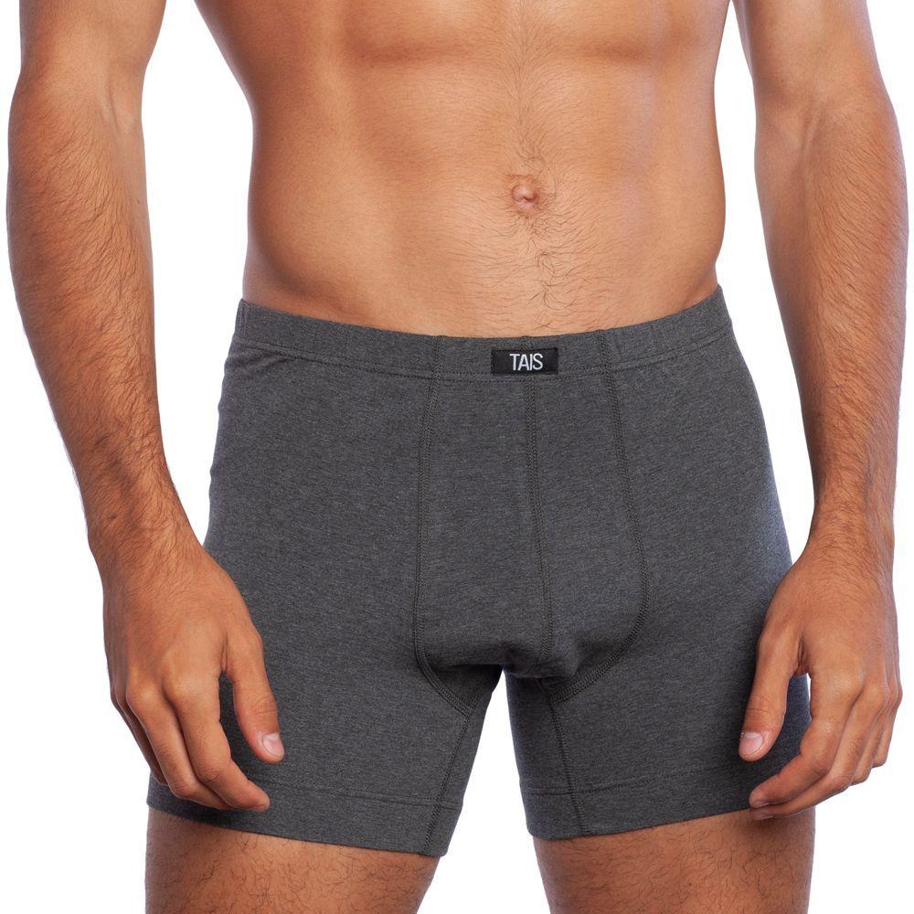 Bi-Pack Boxer Algodón Elastico Recubierto Gris-0