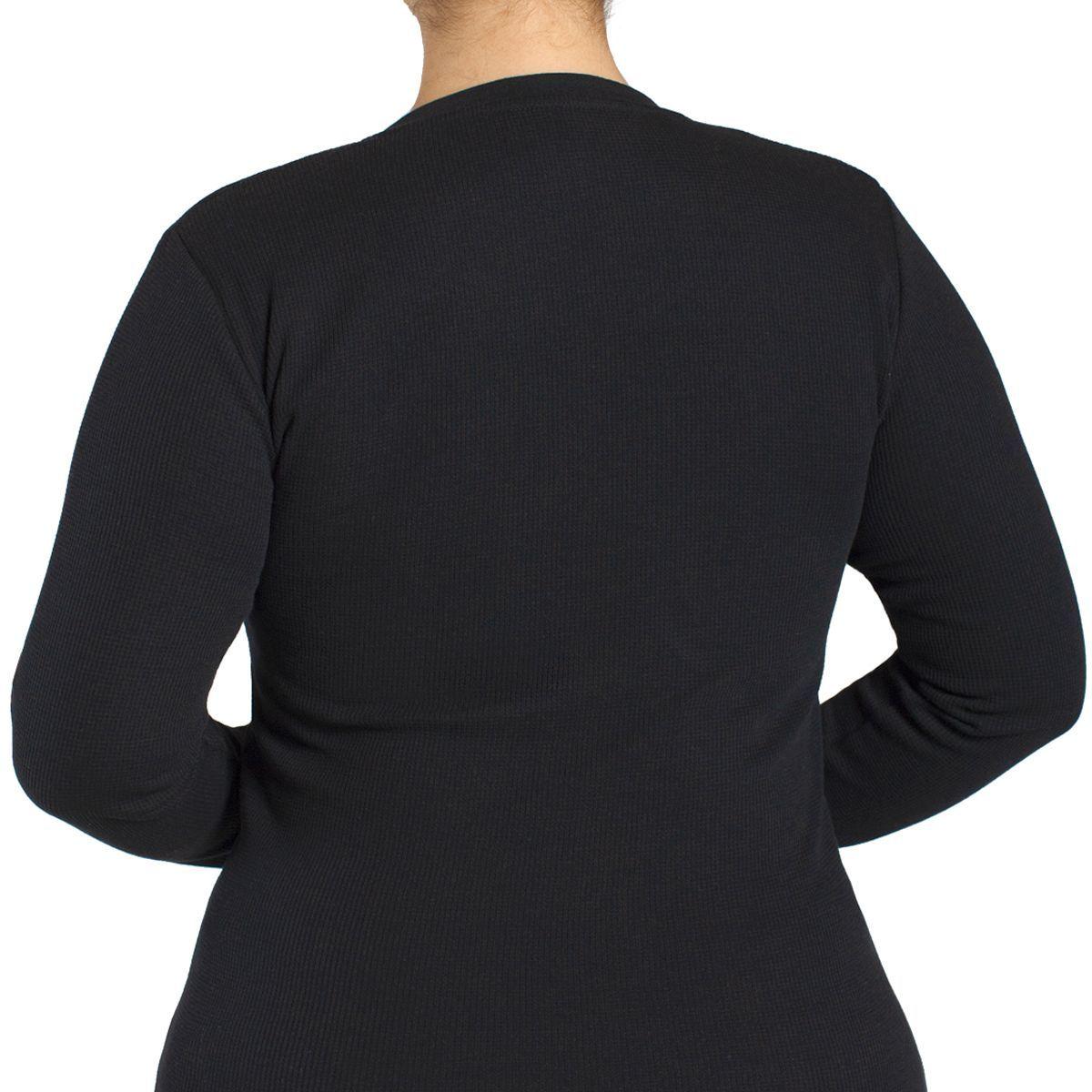 Camiseta Termica Micropanal Cuello V Negro Monarch-5