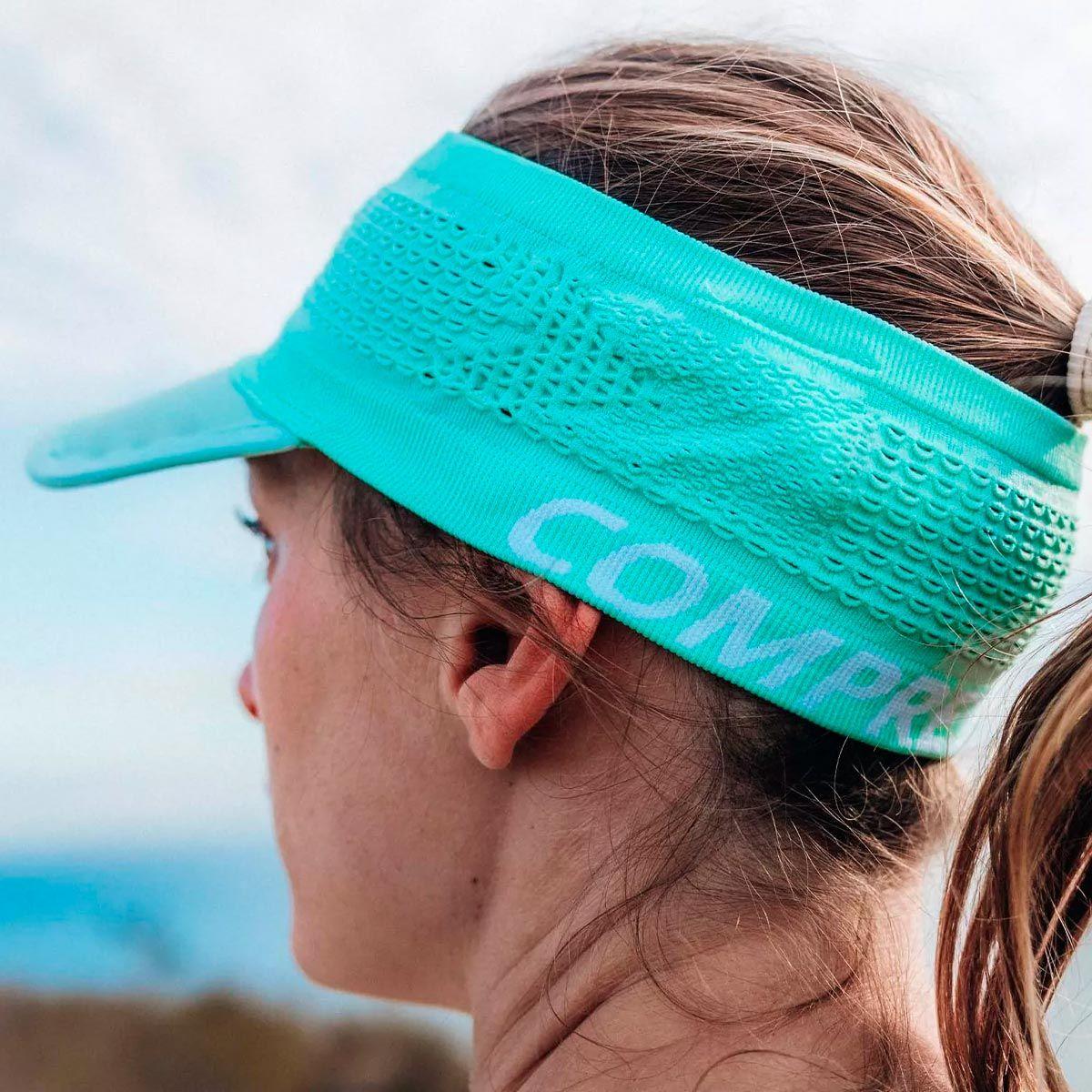 Visera Spiderweb Headband On/Off Celeste-3