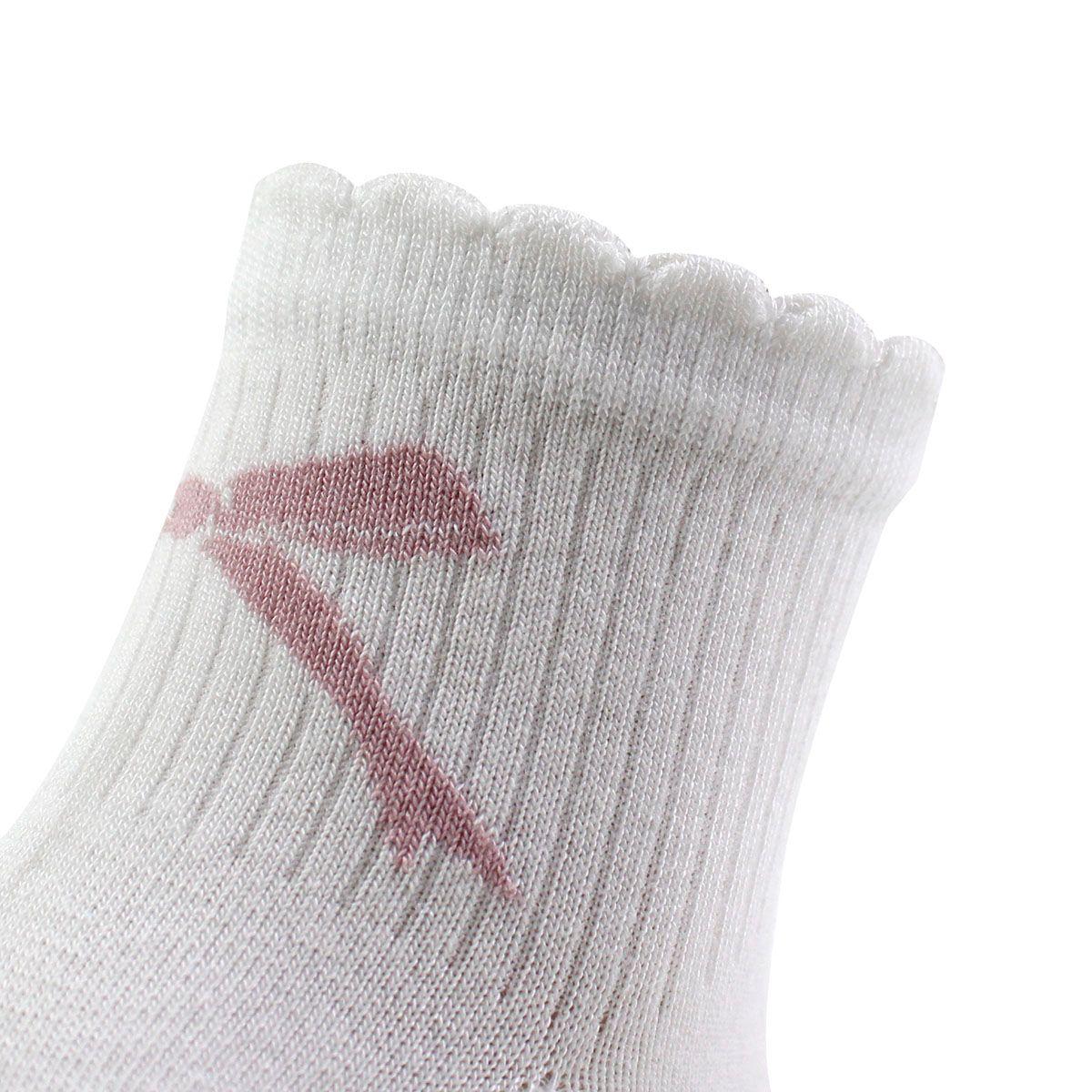 2 Pares Calcetín Bamboo Cinta Largo 1/4 Blanco-3
