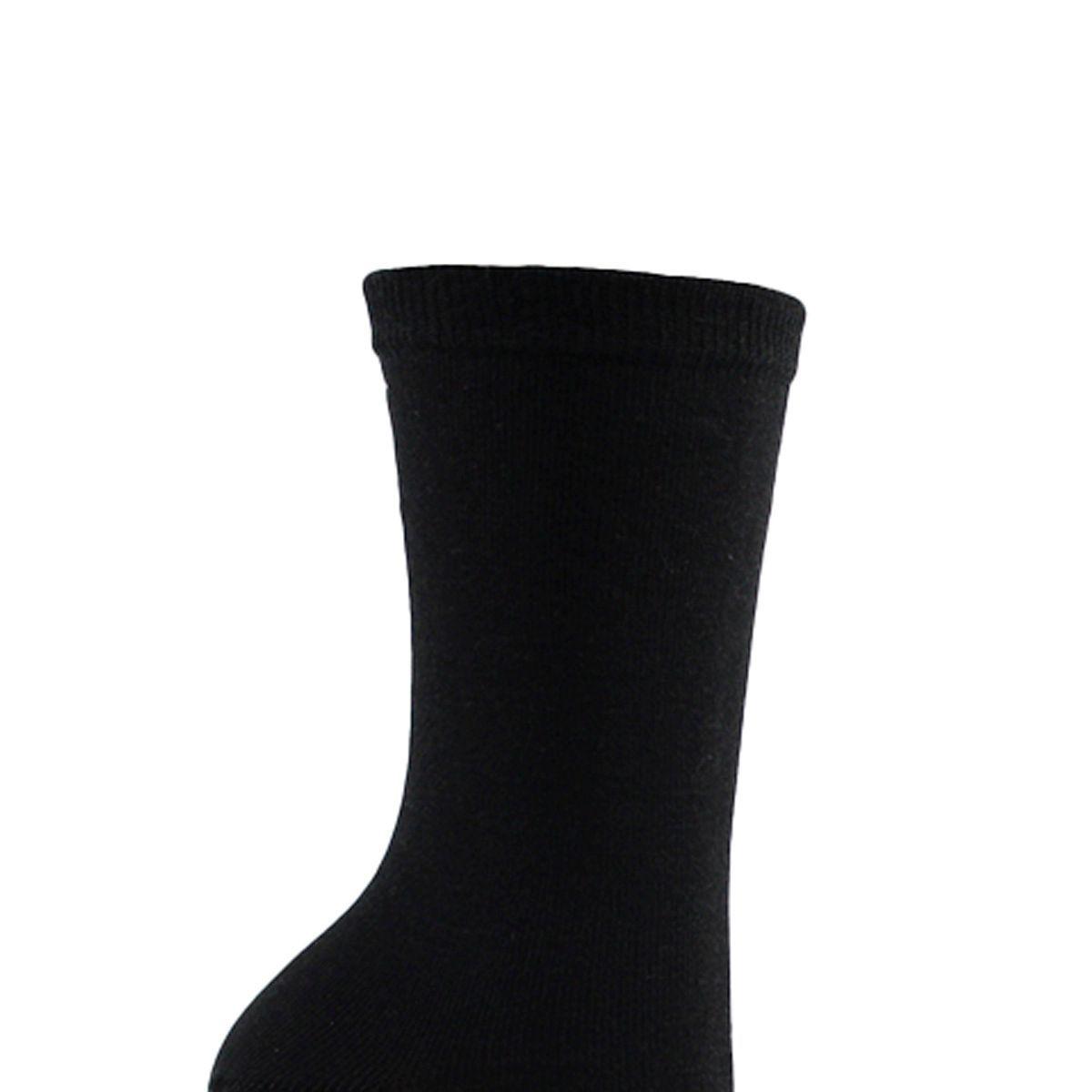 3 Pares Calcetín Bamboo Liso Largo 3/4 Gris-3