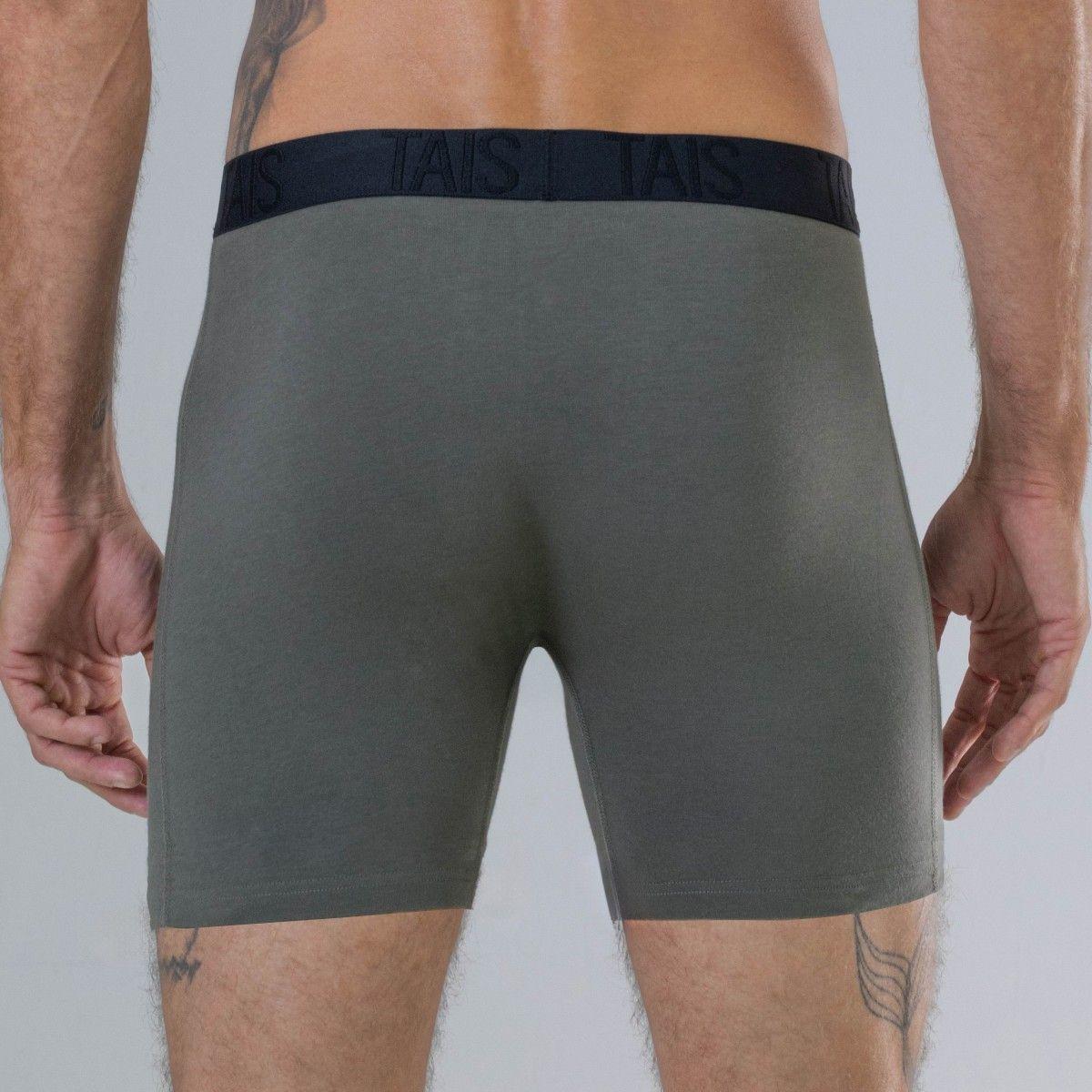 2 Unidades Boxer Largo Liso Marengo Happy Boolls-2