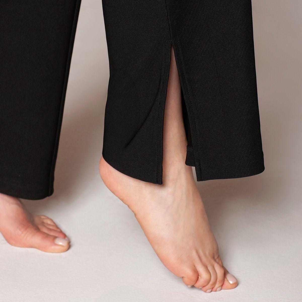Leggings Acanalada Negro Lasst-4