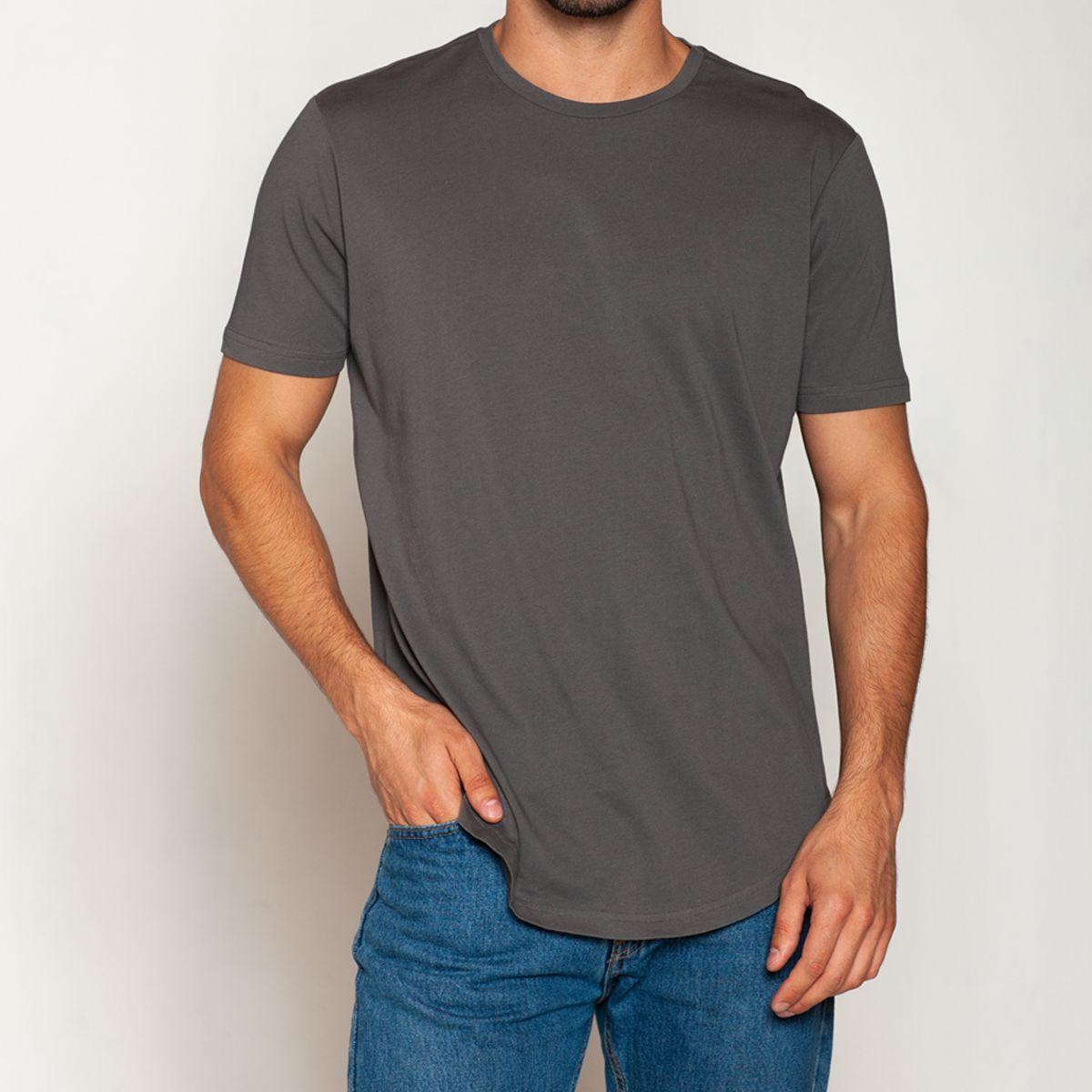 Polera Algodón Regular Fit Gris Tais-0