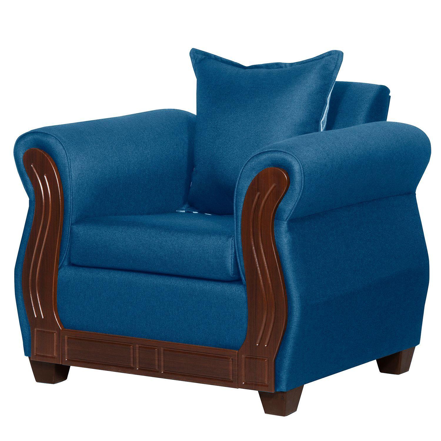 JUEGO DE LIVING ATENAS  311 AZUL LINO -5
