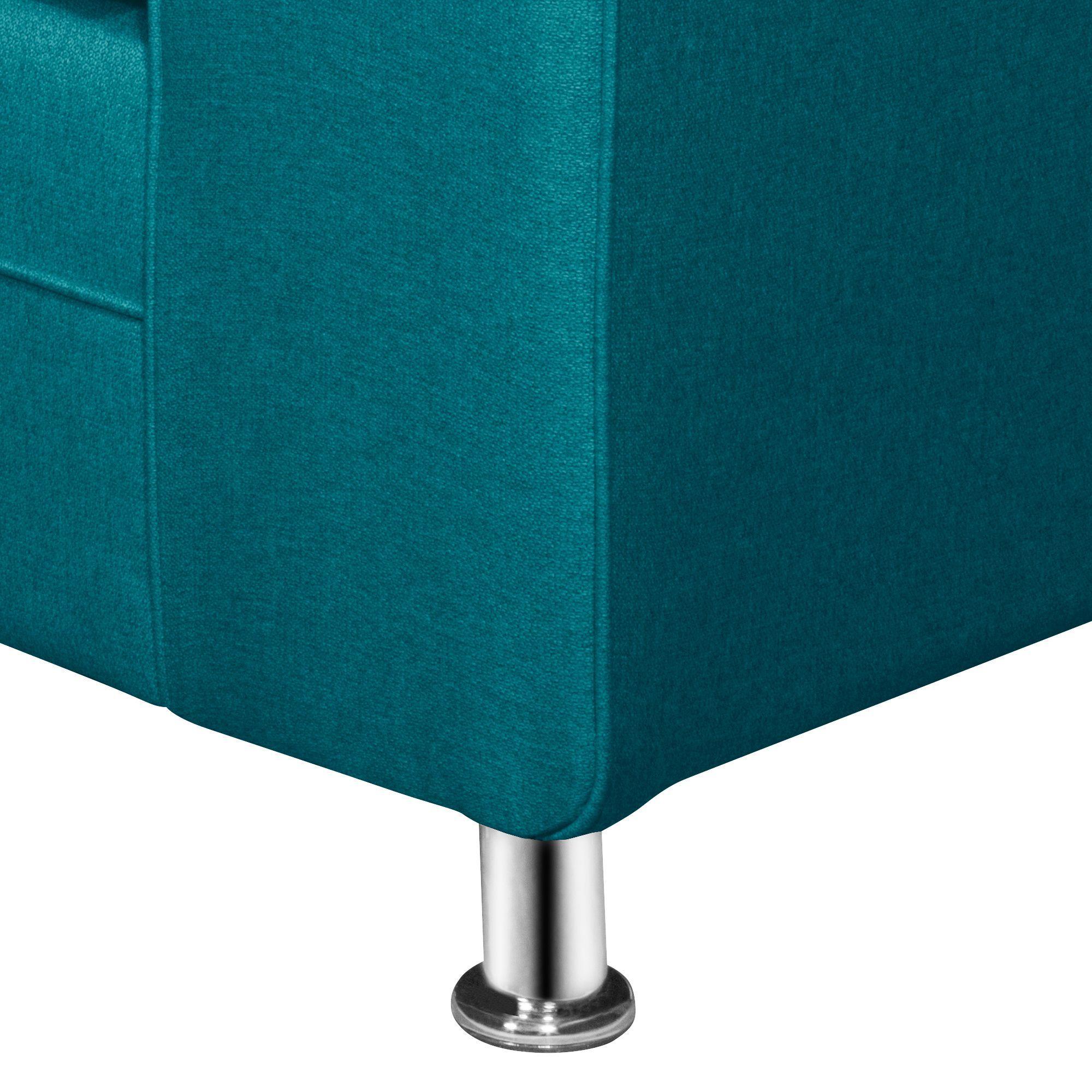 SOFA LEGEND 3 CUERPOS + 2 POUF TURQUESA-5