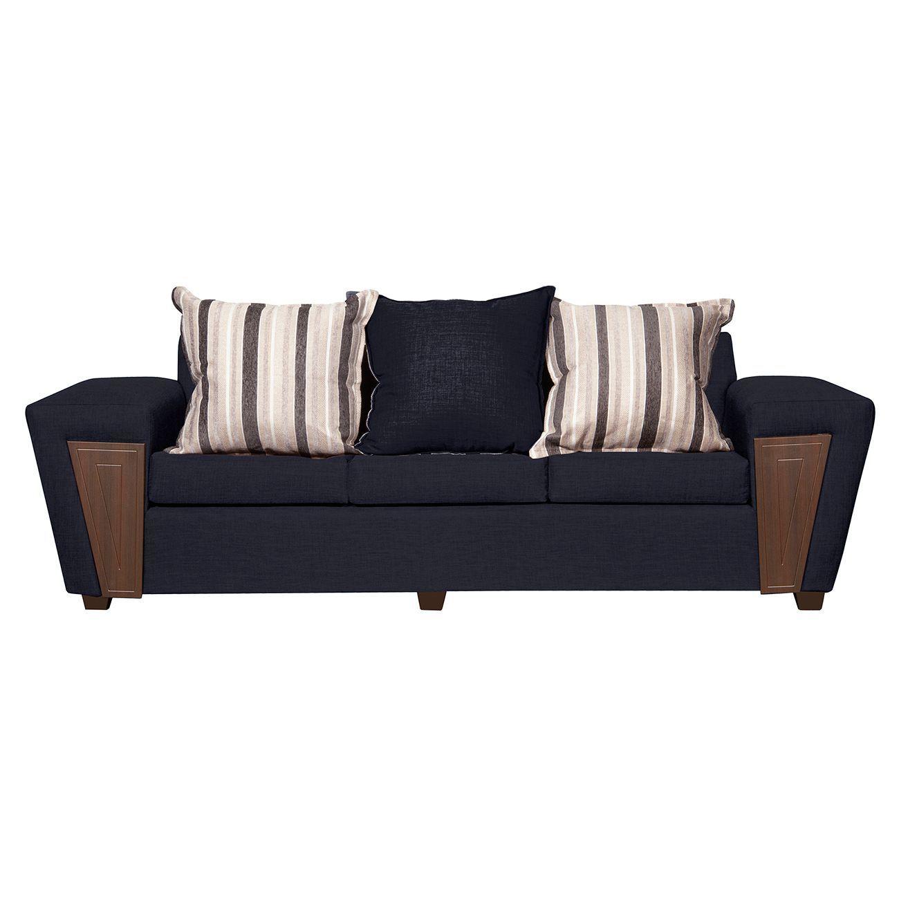 JUEGO DE LIVING 3-1-1 CRETA NEGRO LINO-2