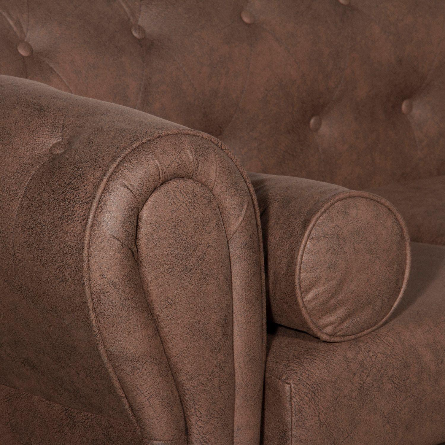 SOFÁ 2 CUERPOS CHESTERFIELD CAFÉ-3