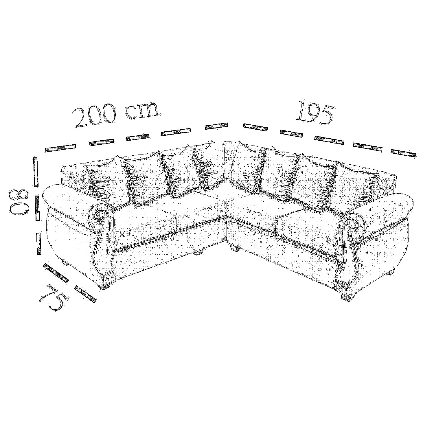 Seccional 5 cuerpos Begoña beige-4