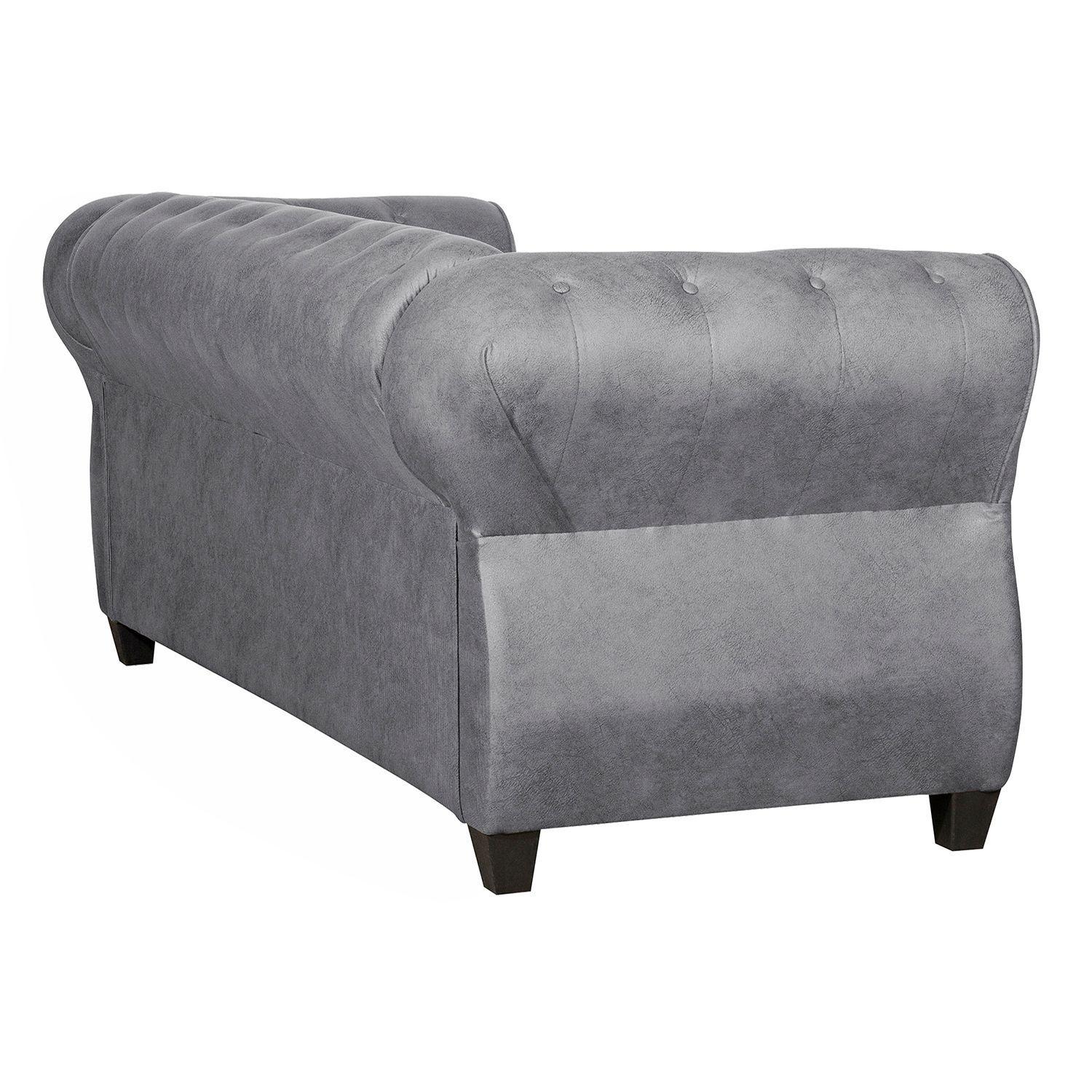 SOFÁ 2 CUERPOS CHESTERFIELD GRIS-3