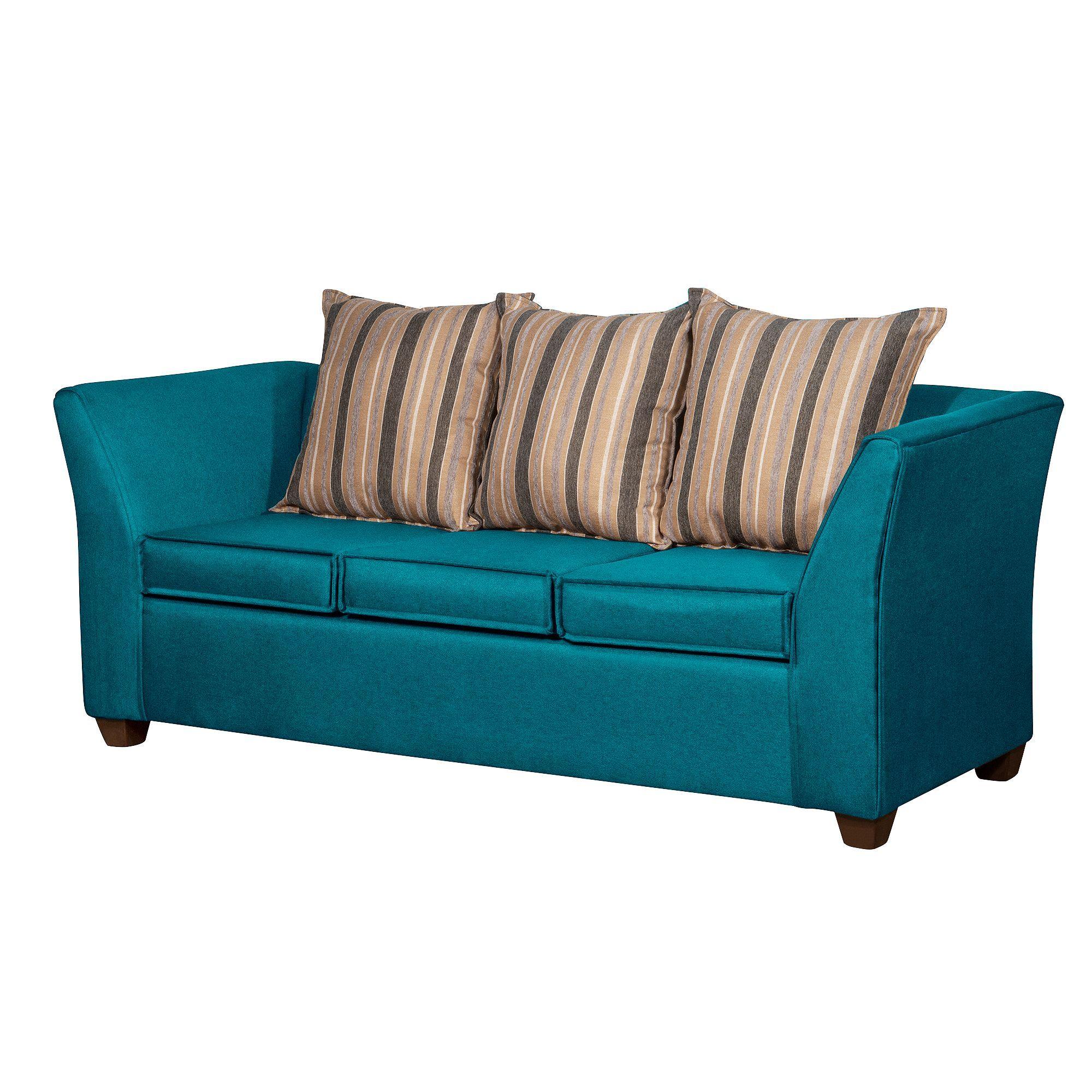 SOFA DIVEAN 3 CUERPOS TURQUESA LINO-2