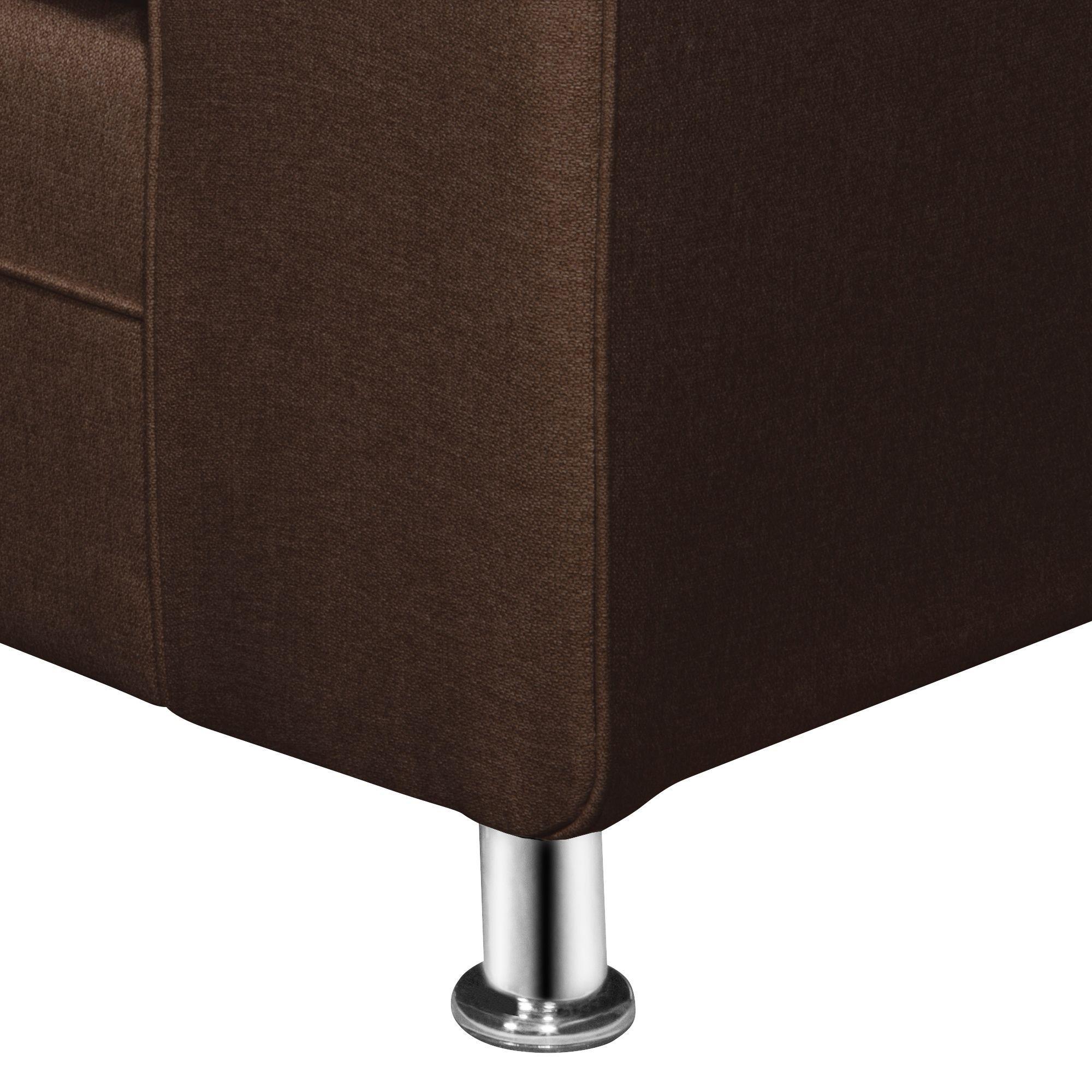 SOFA LEGEND 3 CUERPOS + 2 POUF CAFÉ-5