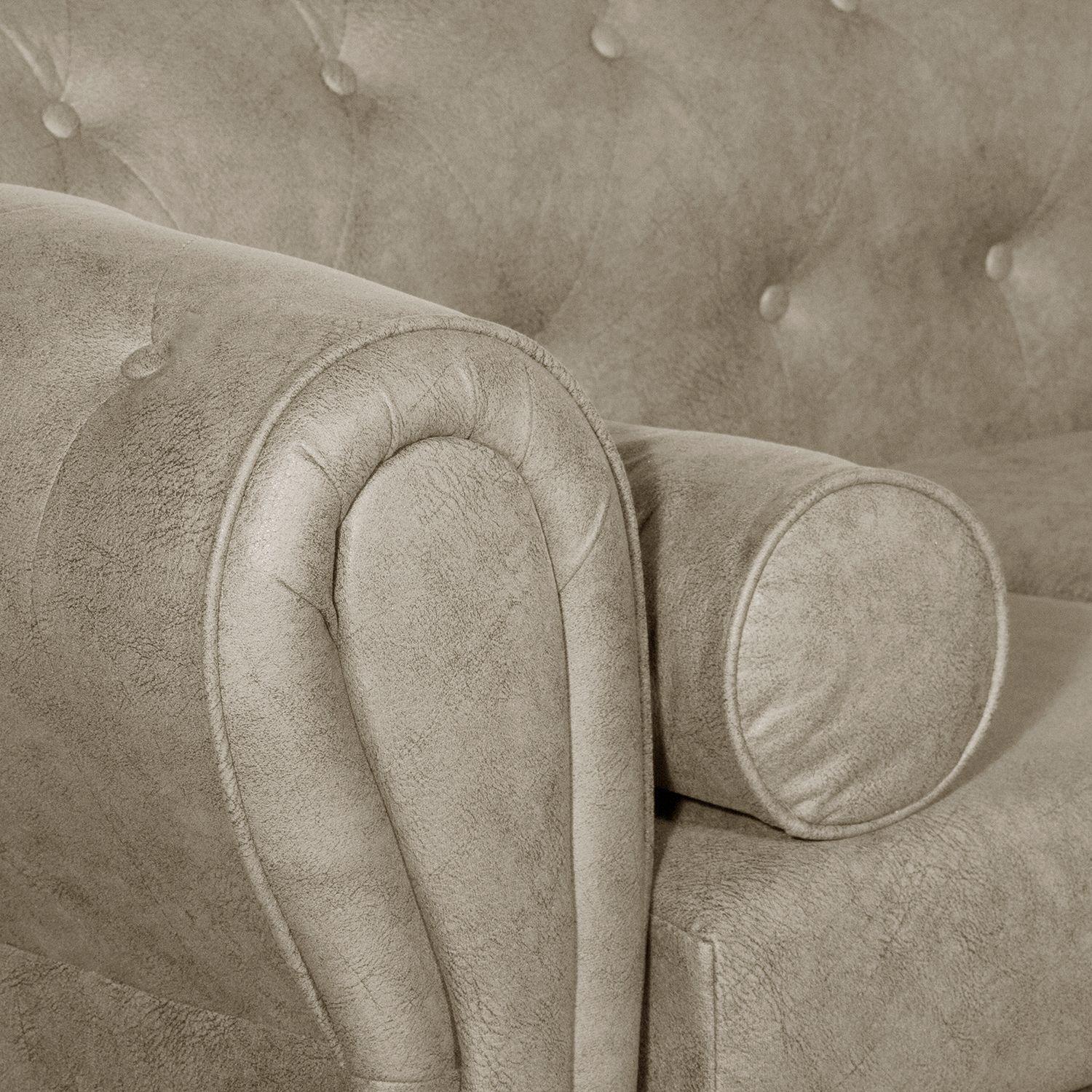 SOFÁ 2 CUERPOS CHESTERFIELD BEIGE-4