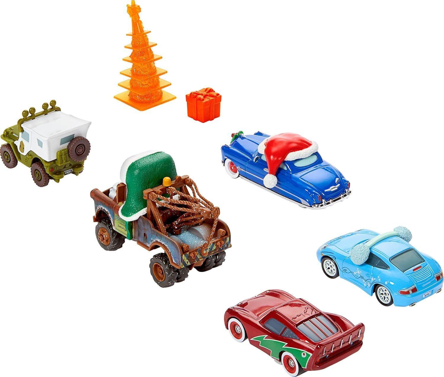 MATTEL DISNEY PIXAR CARS JUEGO DE 5 VEHÍCULOS TEMÁTICOS DE INVIERNO-5